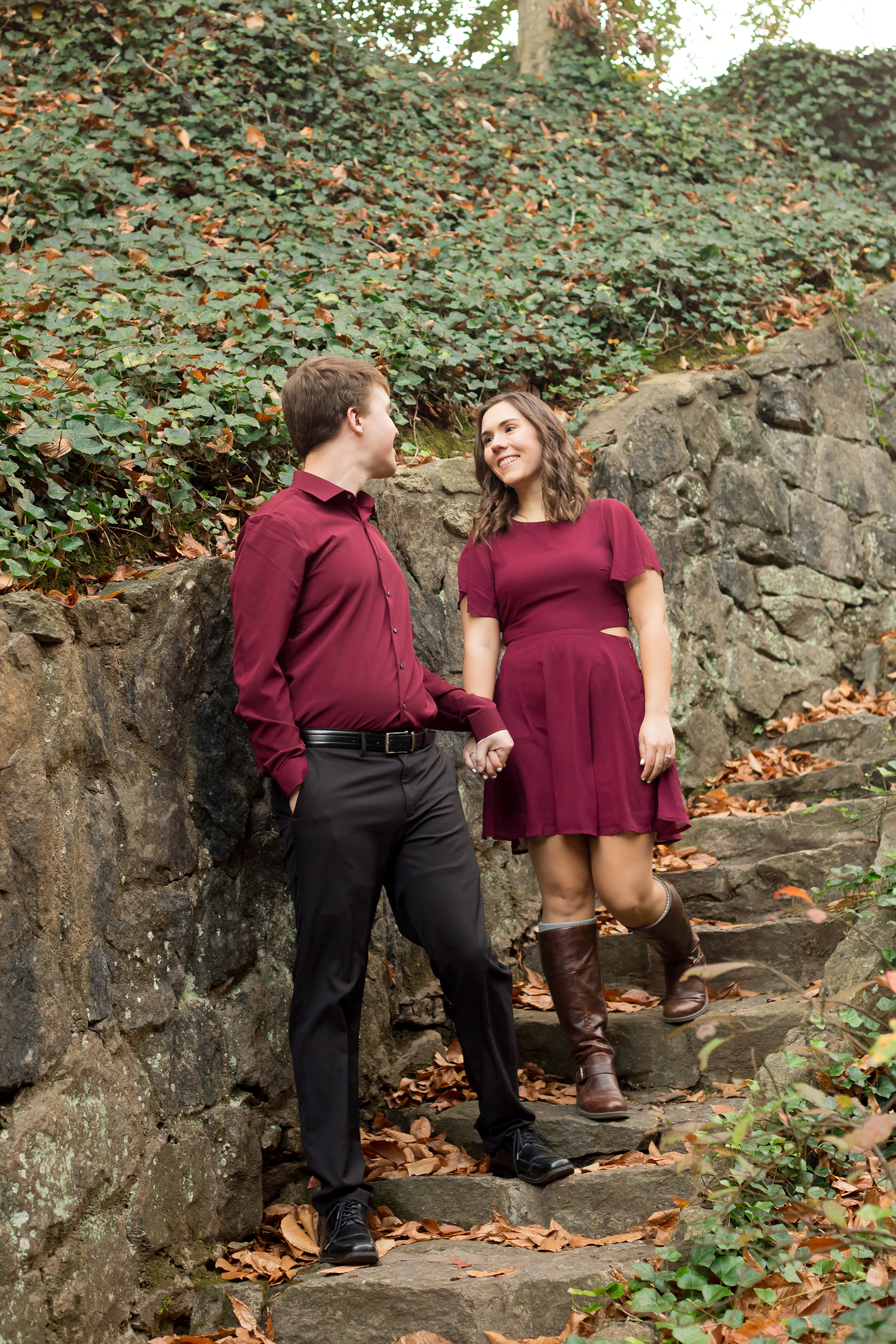 Engagement photos in Greenville, South Carolina