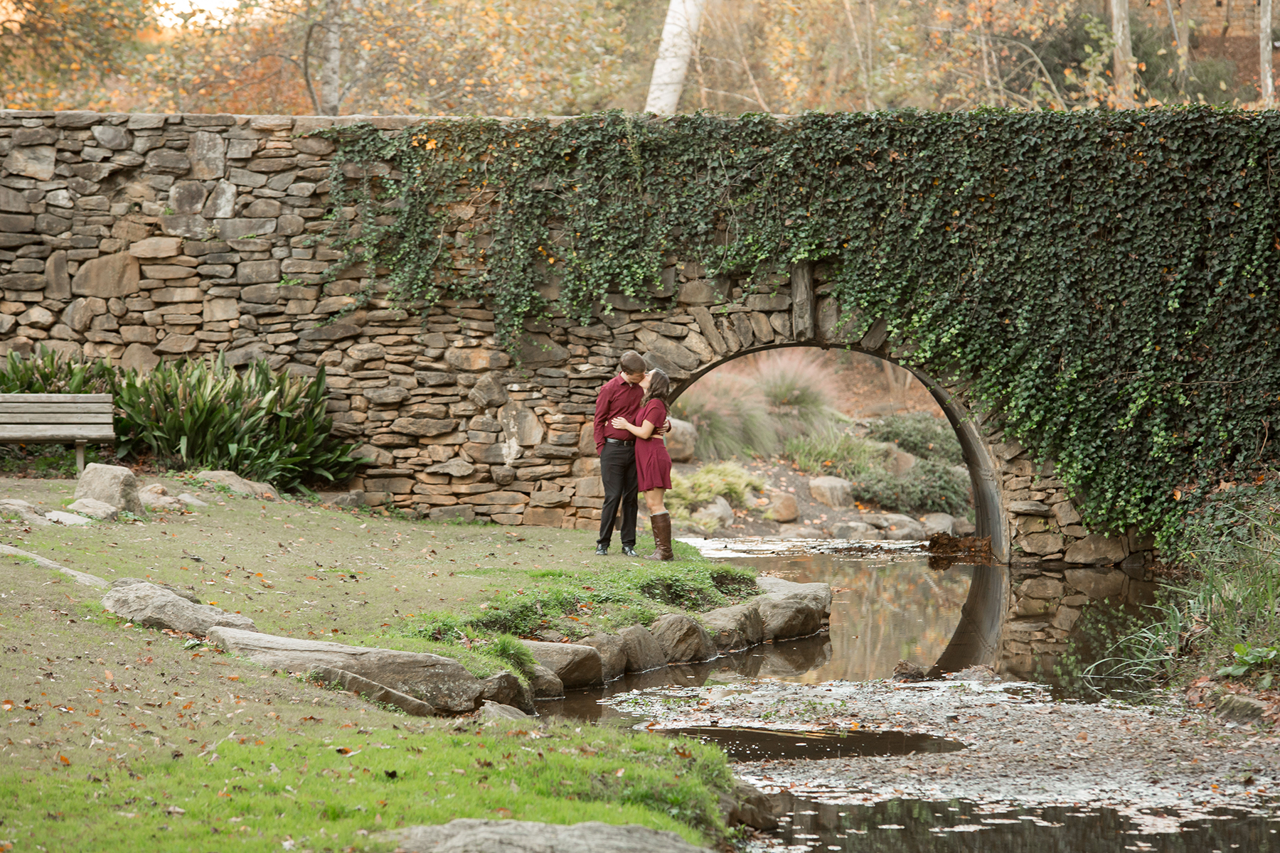 Engagement Photos in Falls Park, Greenville, SC