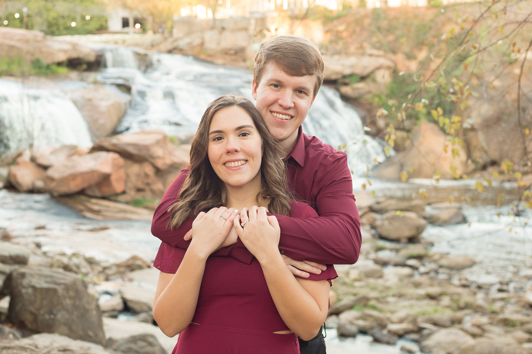 Engagement Photos in Falls Park, Greenville, SC