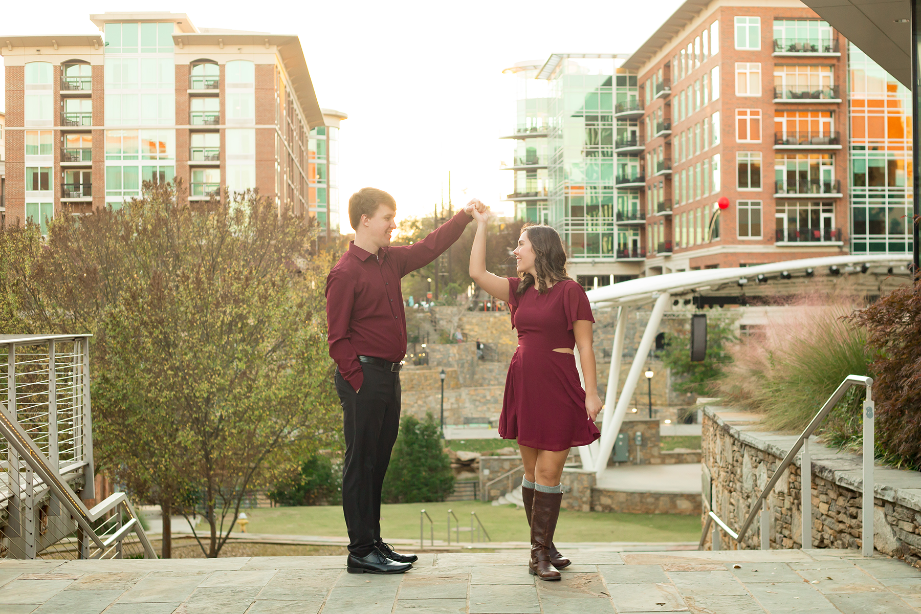 Engagement photos in Upstate South Carolina