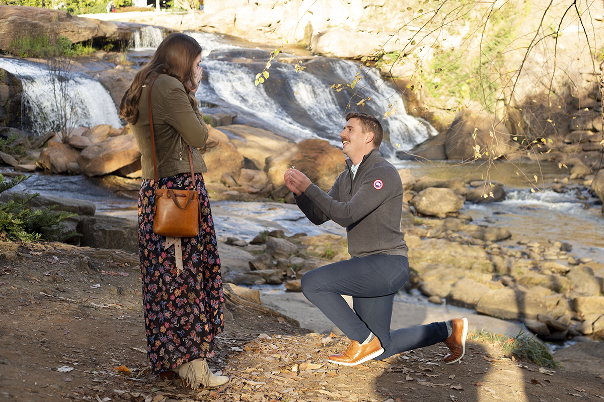 Where to Propose in Greenville, South Carolina | Christine Scott Photography