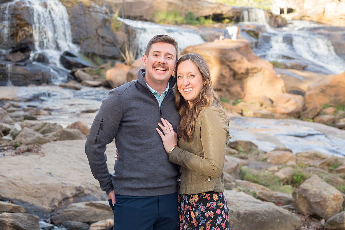 Engagement photos in downtown Greenville, SC | Christine Scott Photography