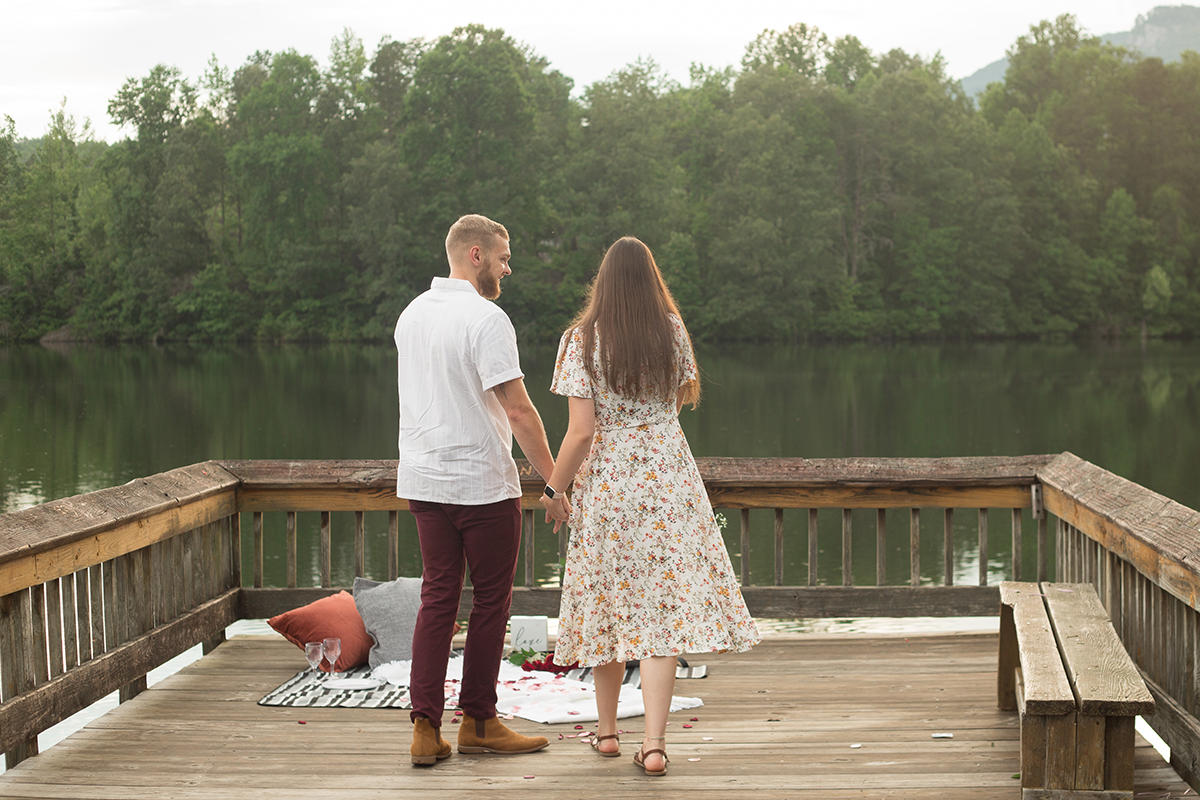 Proposal at Table Rock State Park | Christine Scott Photography