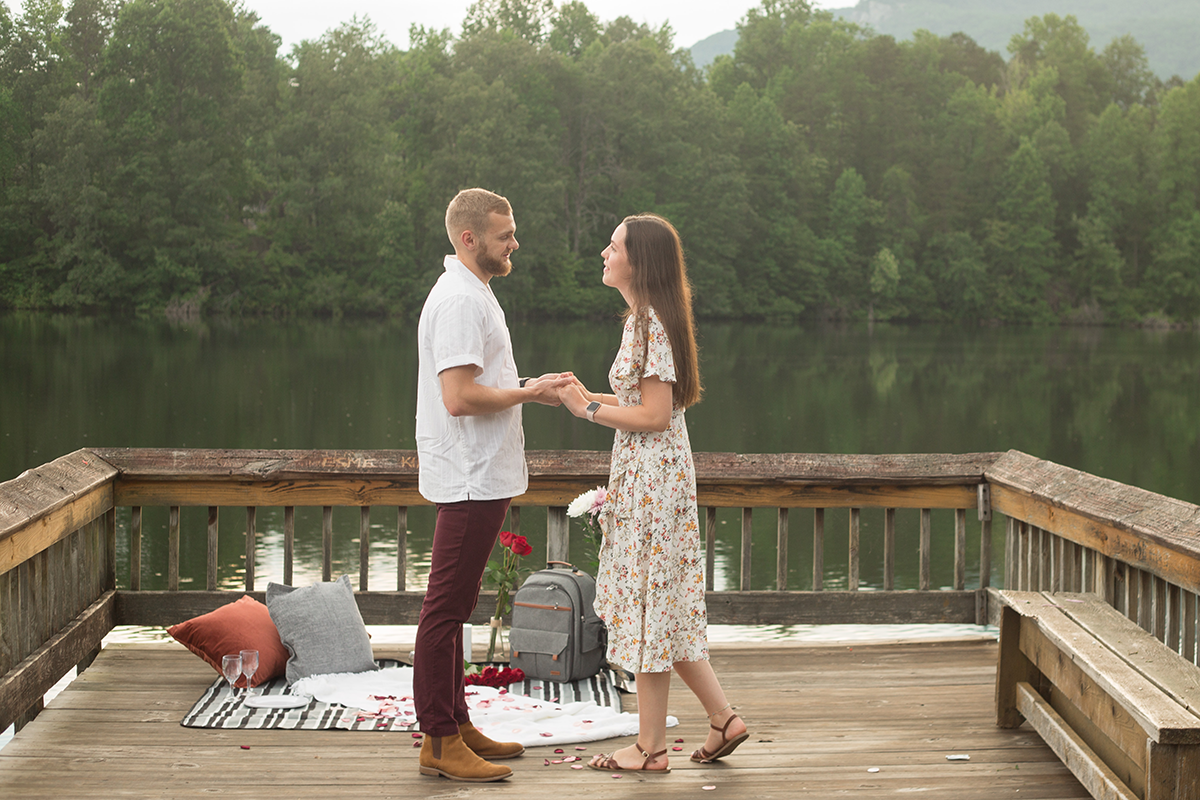 Proposal at Table Rock State Park | Christine Scott Photography