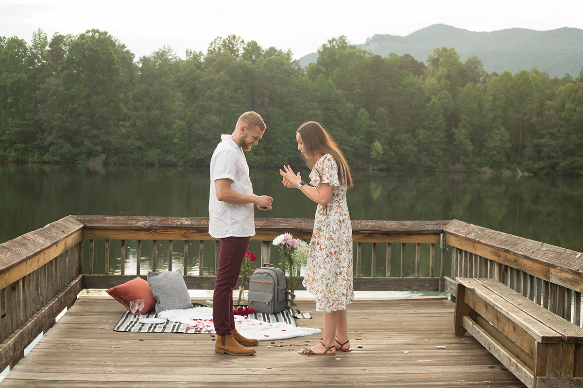 Proposal at Table Rock State Park | Christine Scott Photography