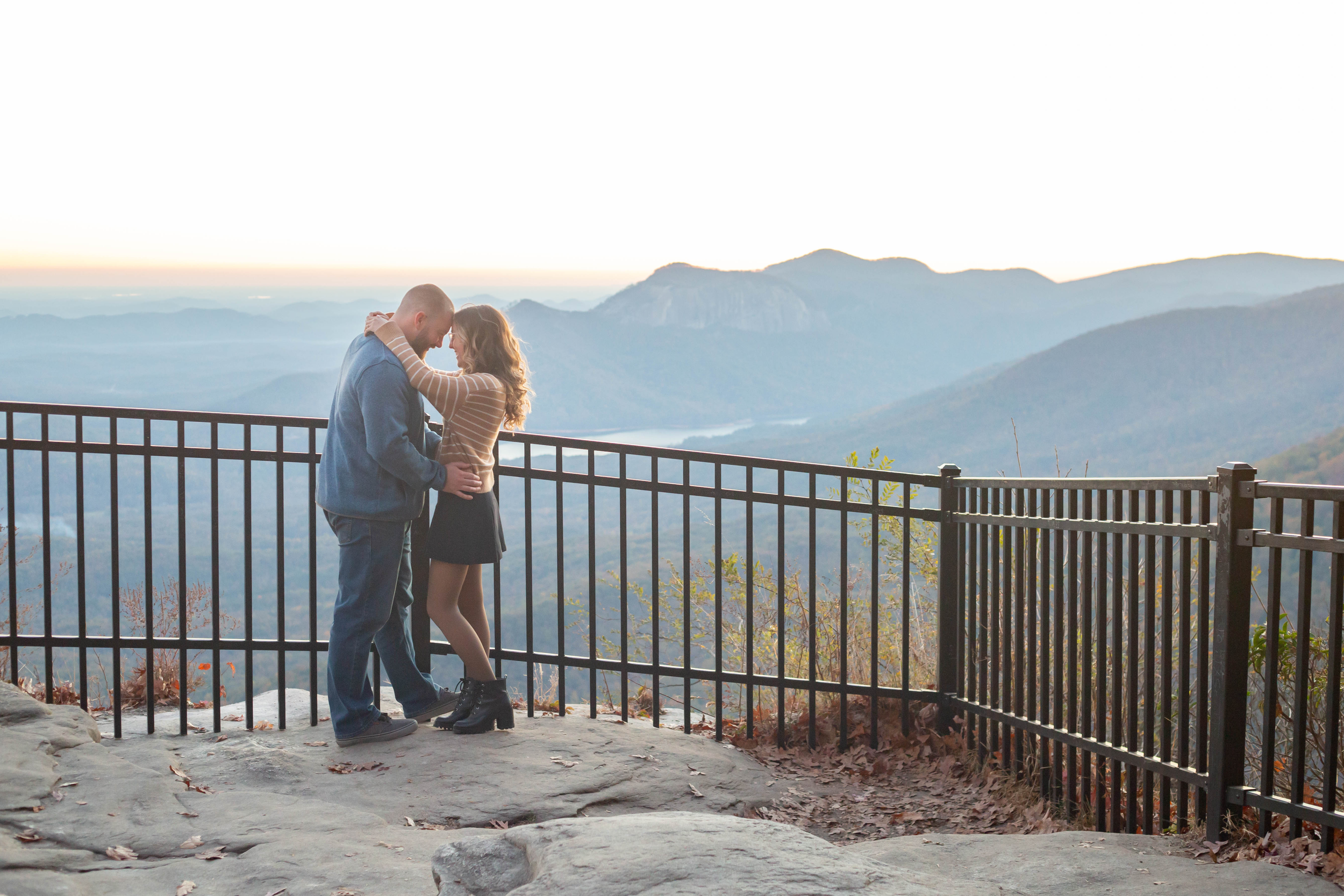 Engagement Photos at Caesars Head State Park | Christine Scott Photography