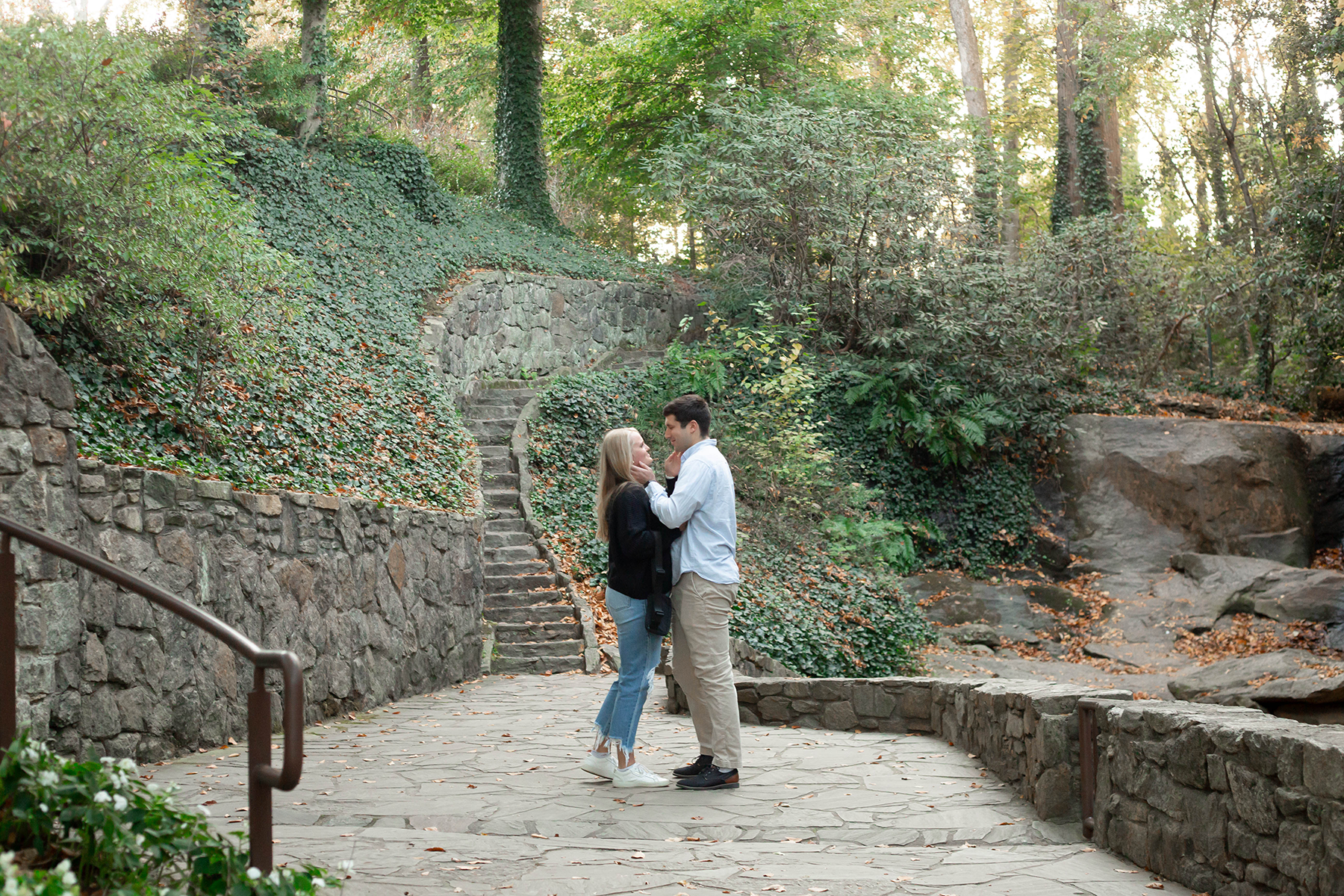 Engagement photos in downtown Greenville, SC | Christine Scott Photography