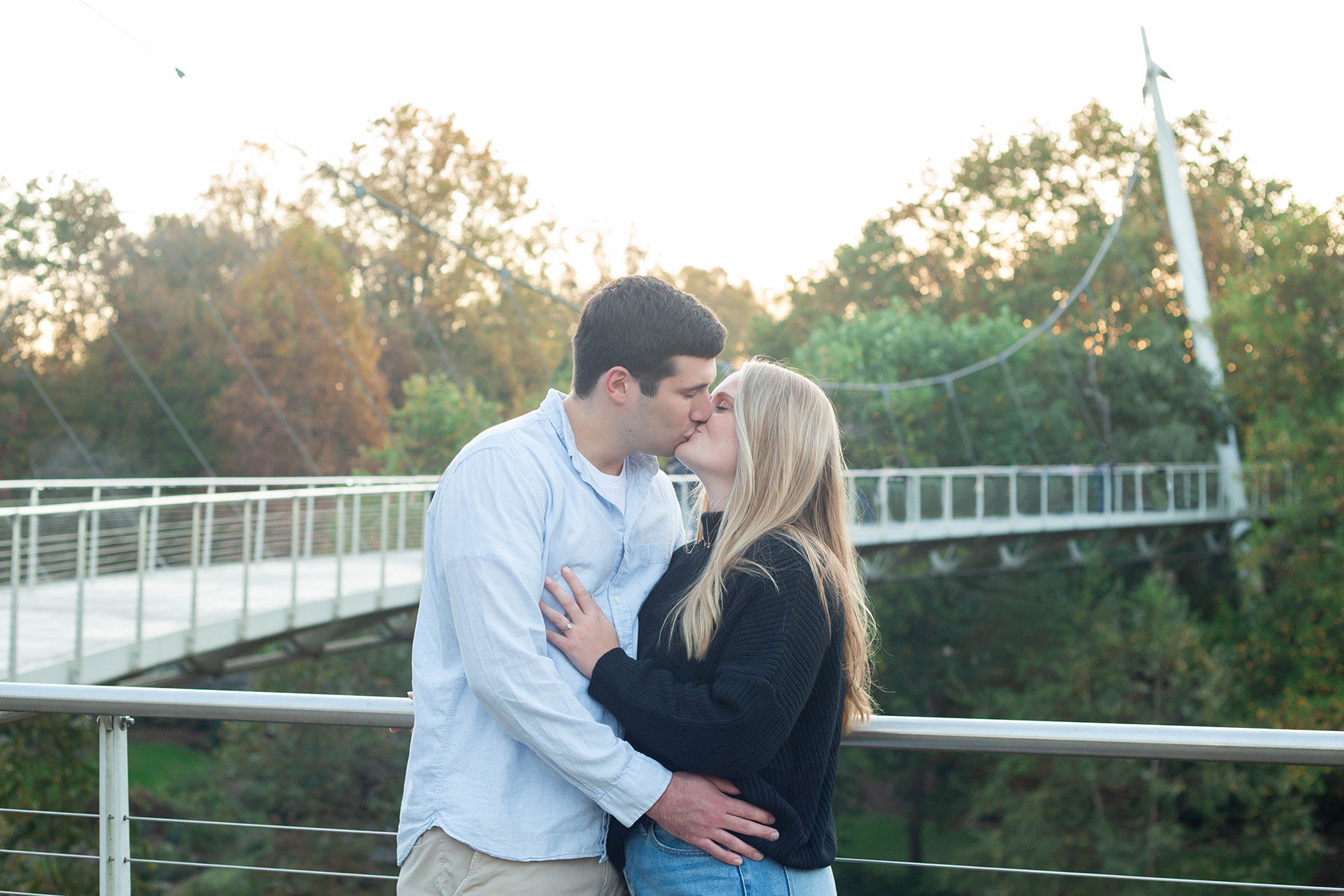 Engagement photos in Falls Park | Christine Scott Photography