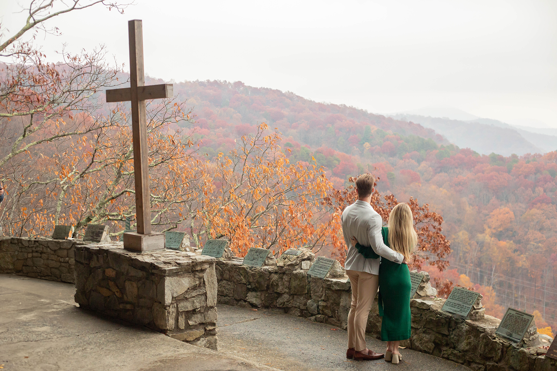Engagement photos at Pretty Place Chapel | Christine Scott Photography