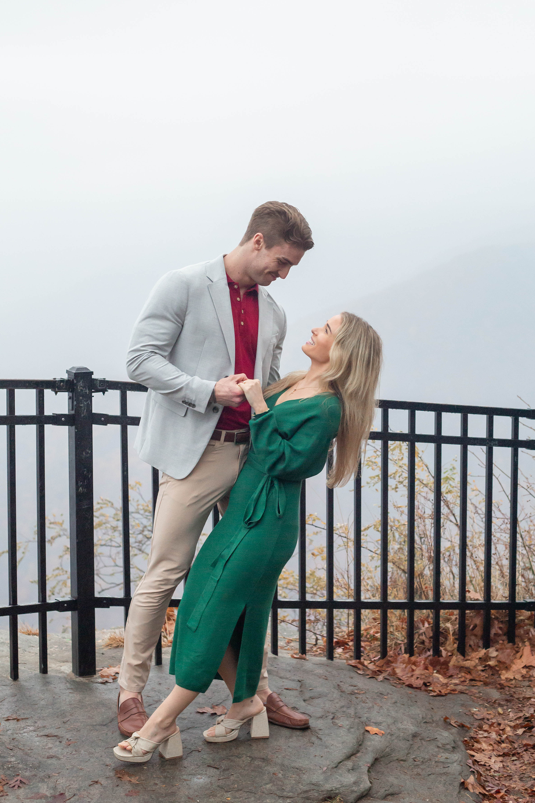 Engagement photos at Caesars Head | Christine Scott Photography