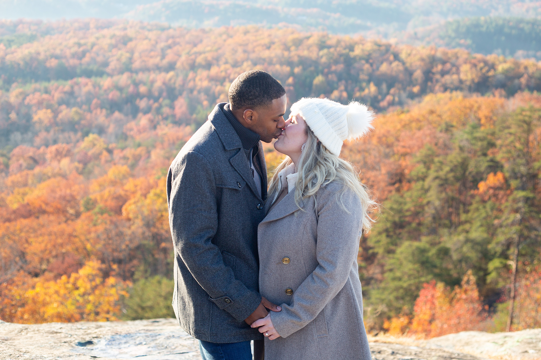 Engagement photos at Bald Rock in South Carolina | Christine Scott Photography