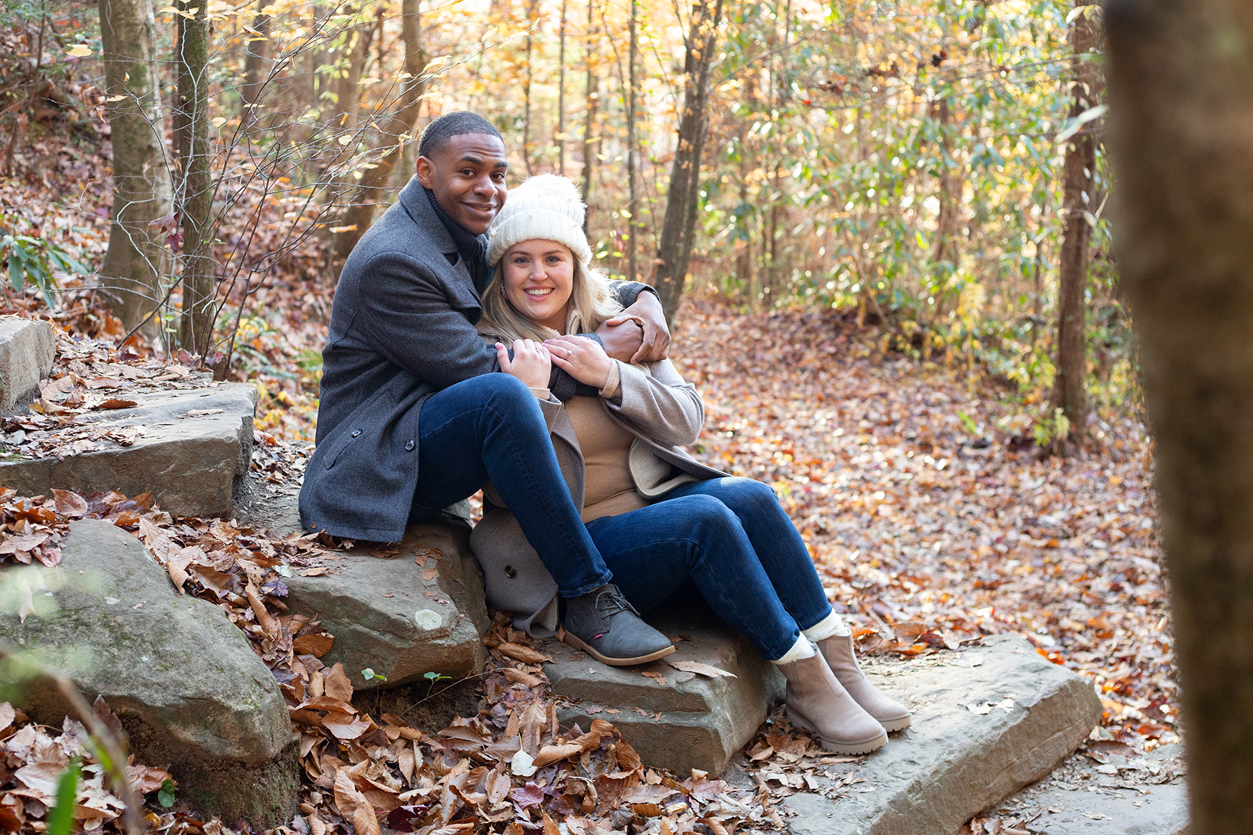 Waterfall engagement photos in South Carolina | Christine Scott Photography