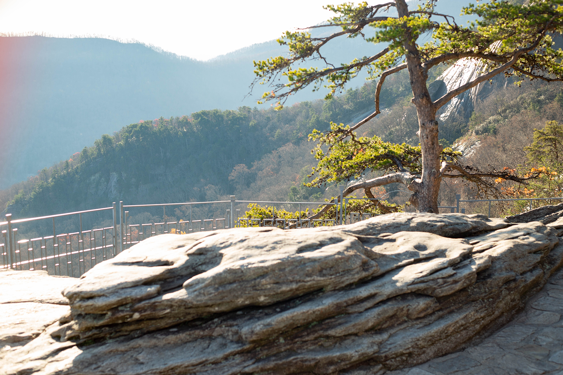 Engagement photos at Chimney Rock State Park | Christine Scott Photography