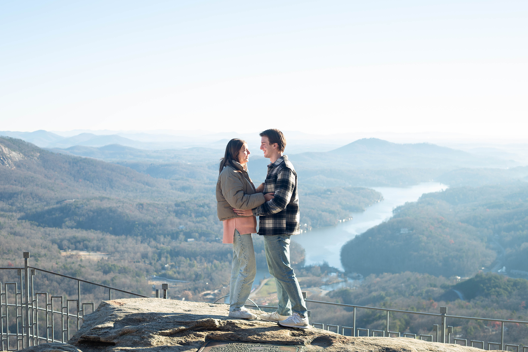 Proposal at Chimney Rock | Christine Scott Photography