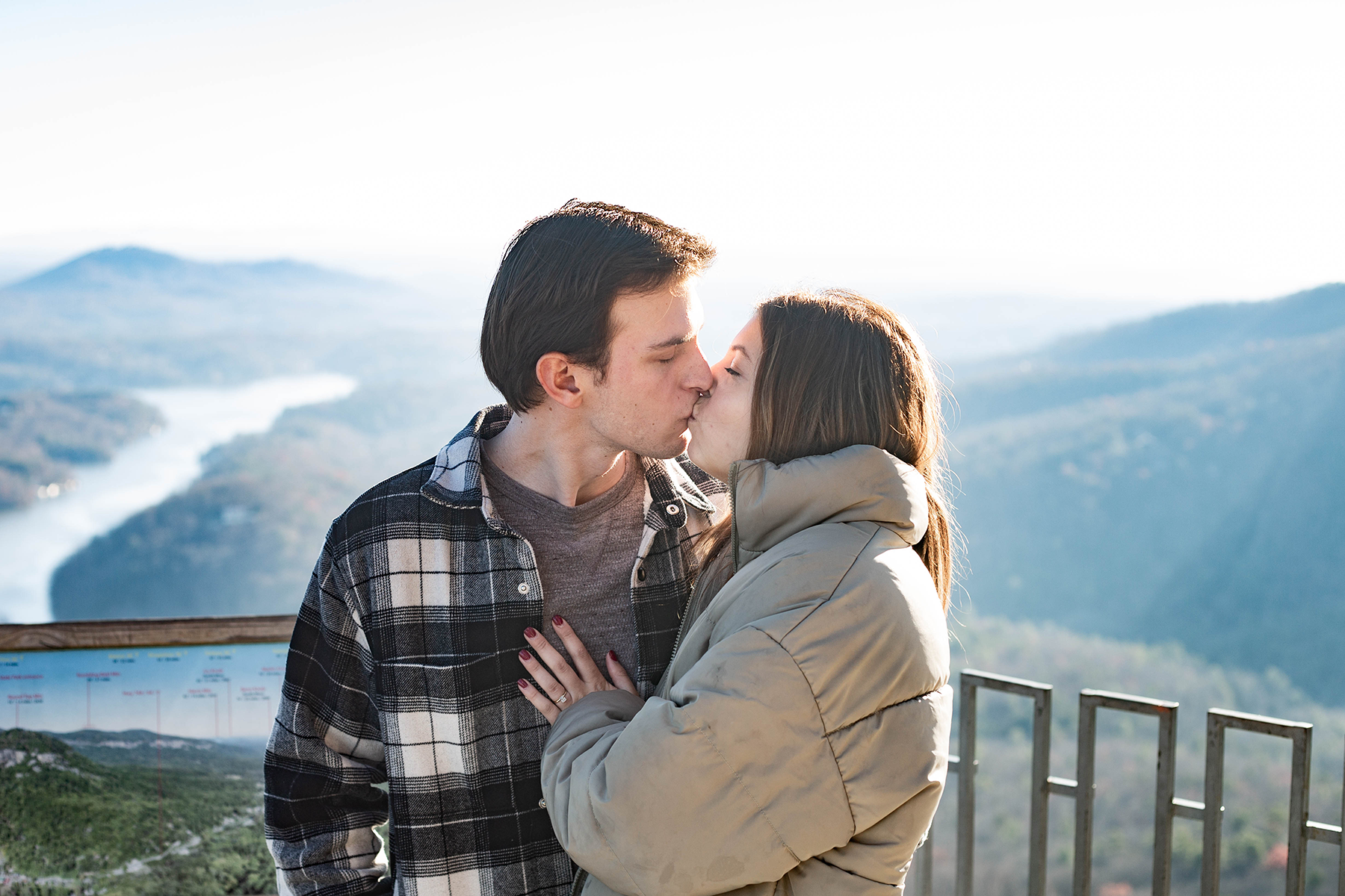 Engagement photos at Chimney Rock State Park | Christine Scott Photography