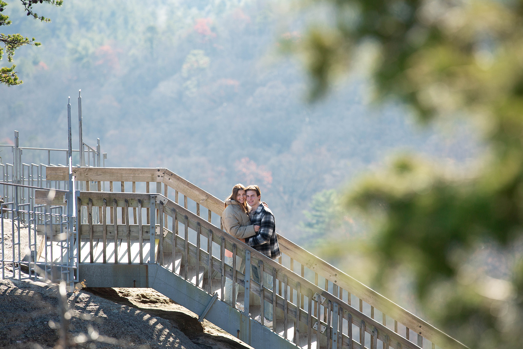 Proposal at Chimney Rock | Christine Scott Photography