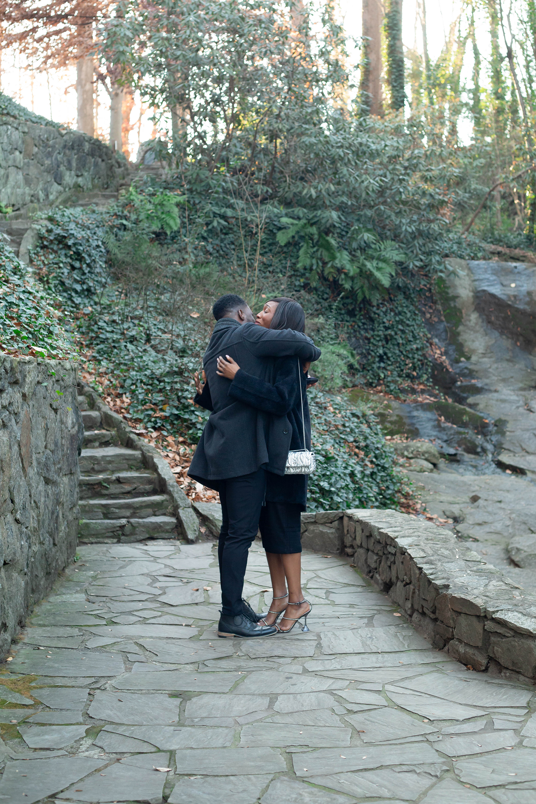 Proposal in downtown Greenville, SC | Christine Scott Photography