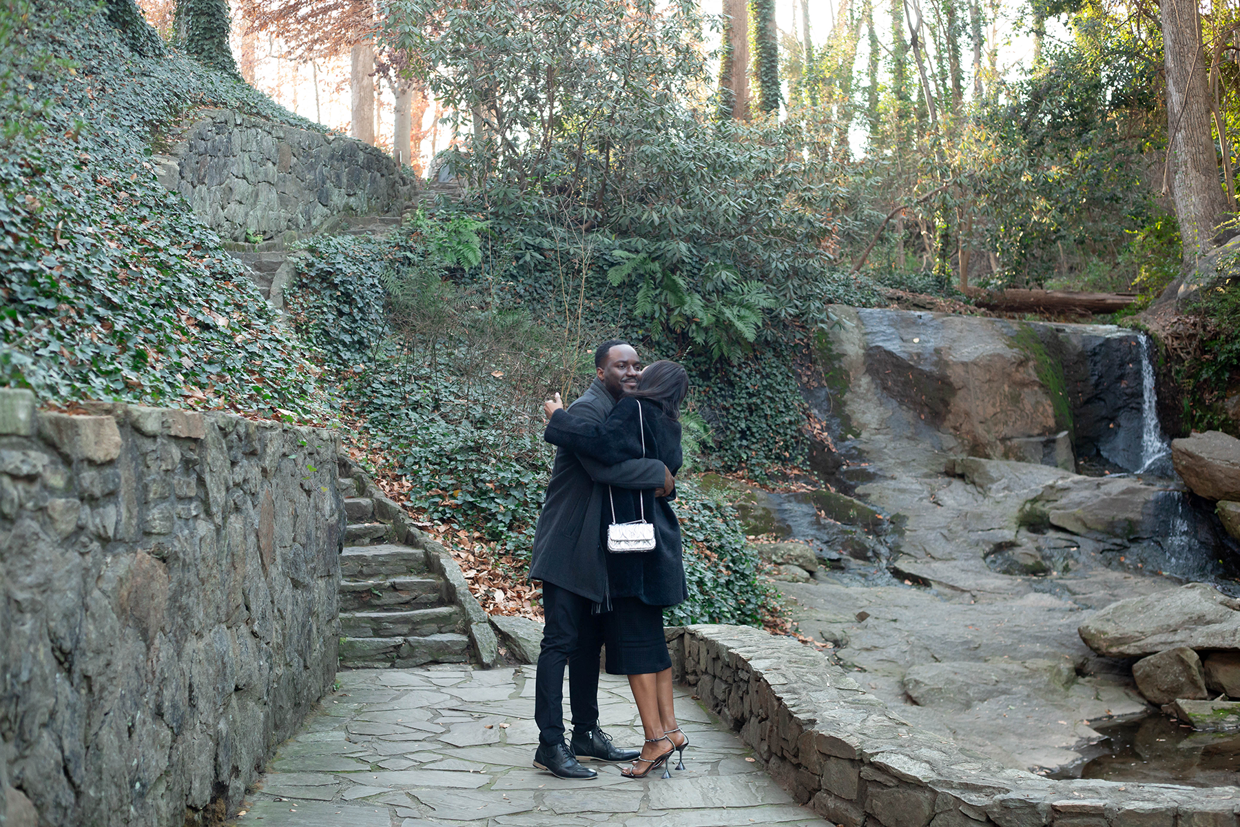 Proposal in downtown Greenville, SC | Christine Scott Photography