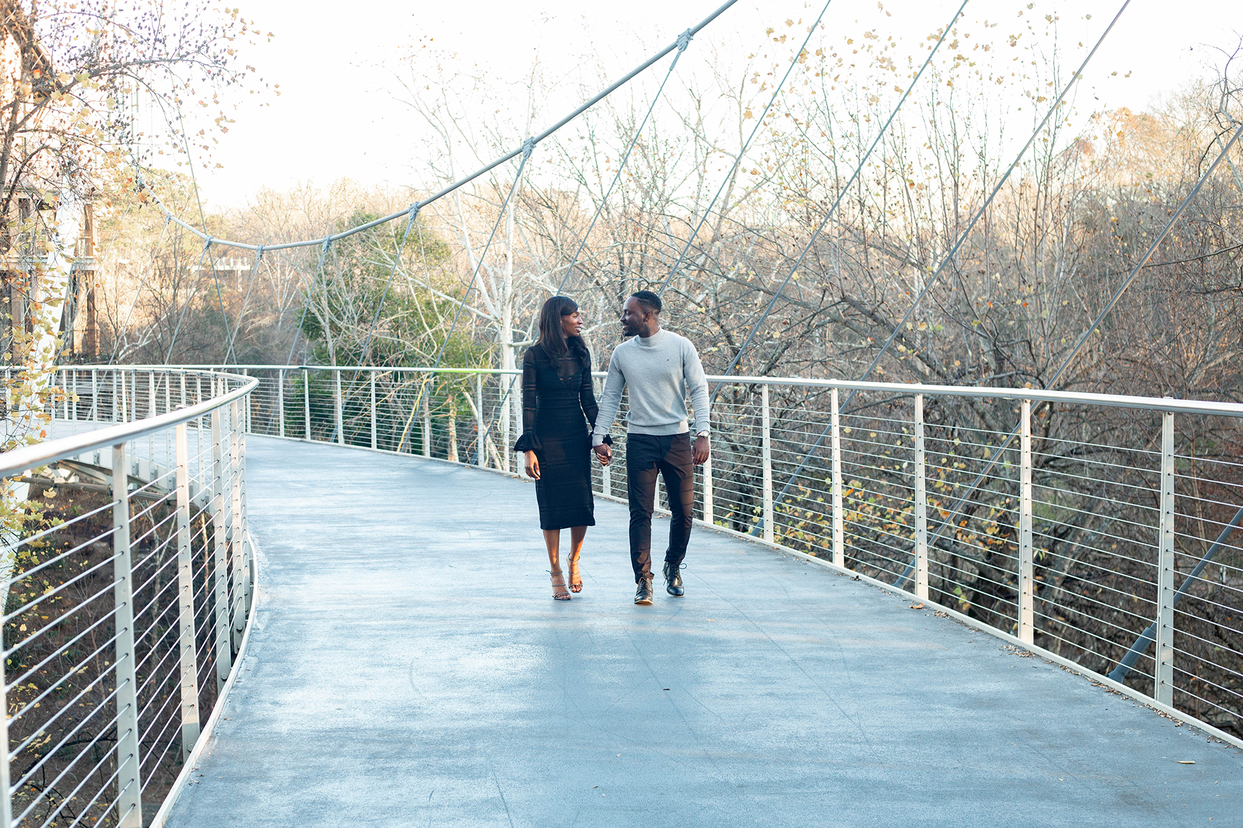 Engagement photos in Falls Park | Christine Scott Photography