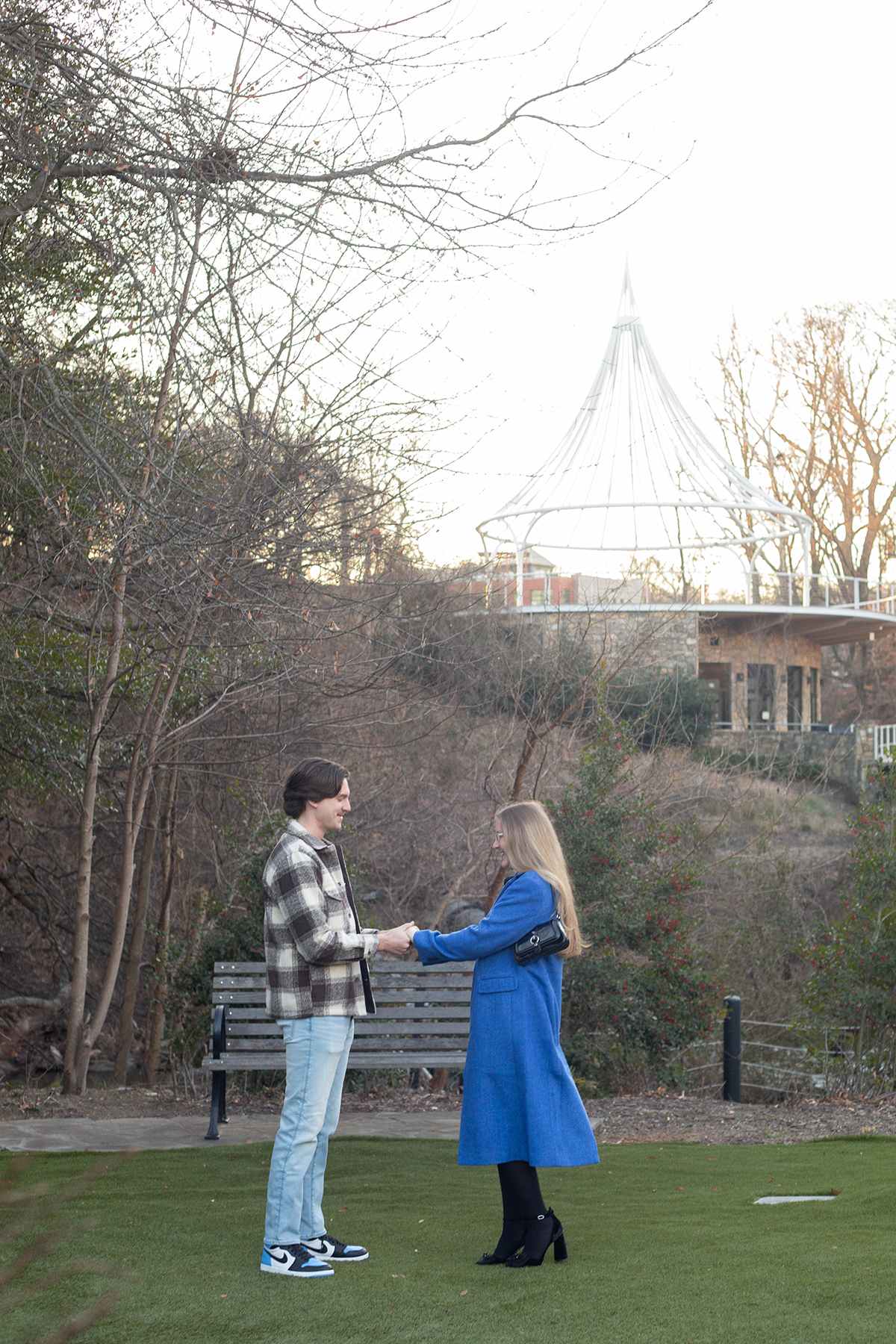 Engagement photos in downtown Greenville, SC | Christine Scott Photography