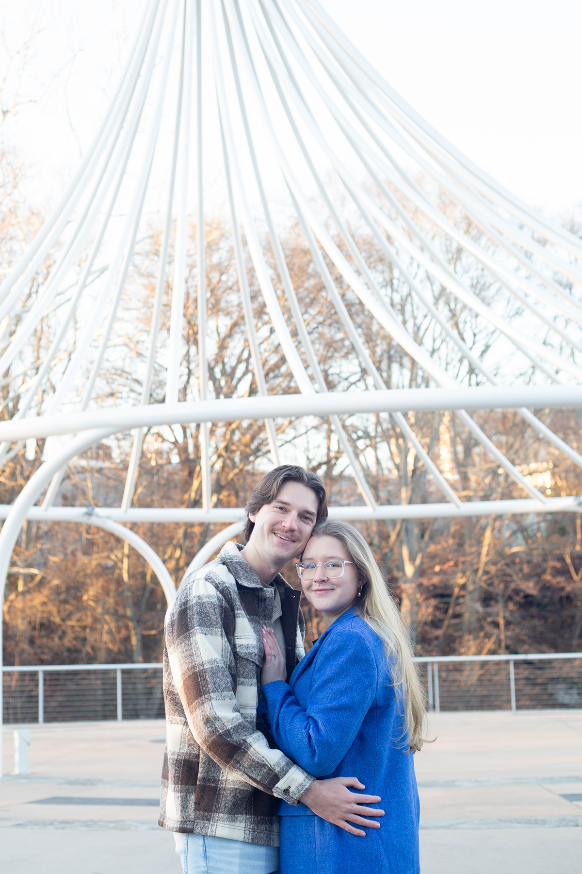 Engagement photos in downtown Greenville, SC | Christine Scott Photography