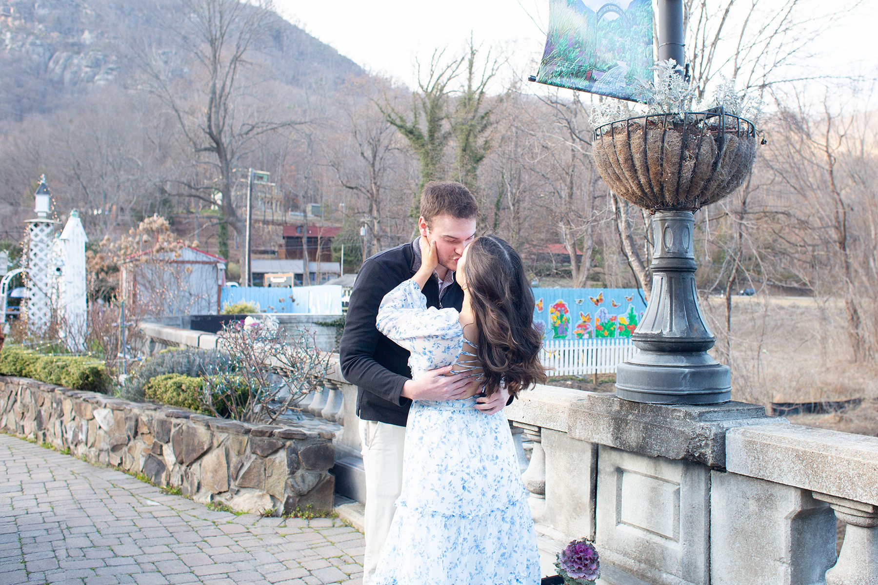 Proposal at Lake Lure Flowering Bridge | Christine Scott Photography