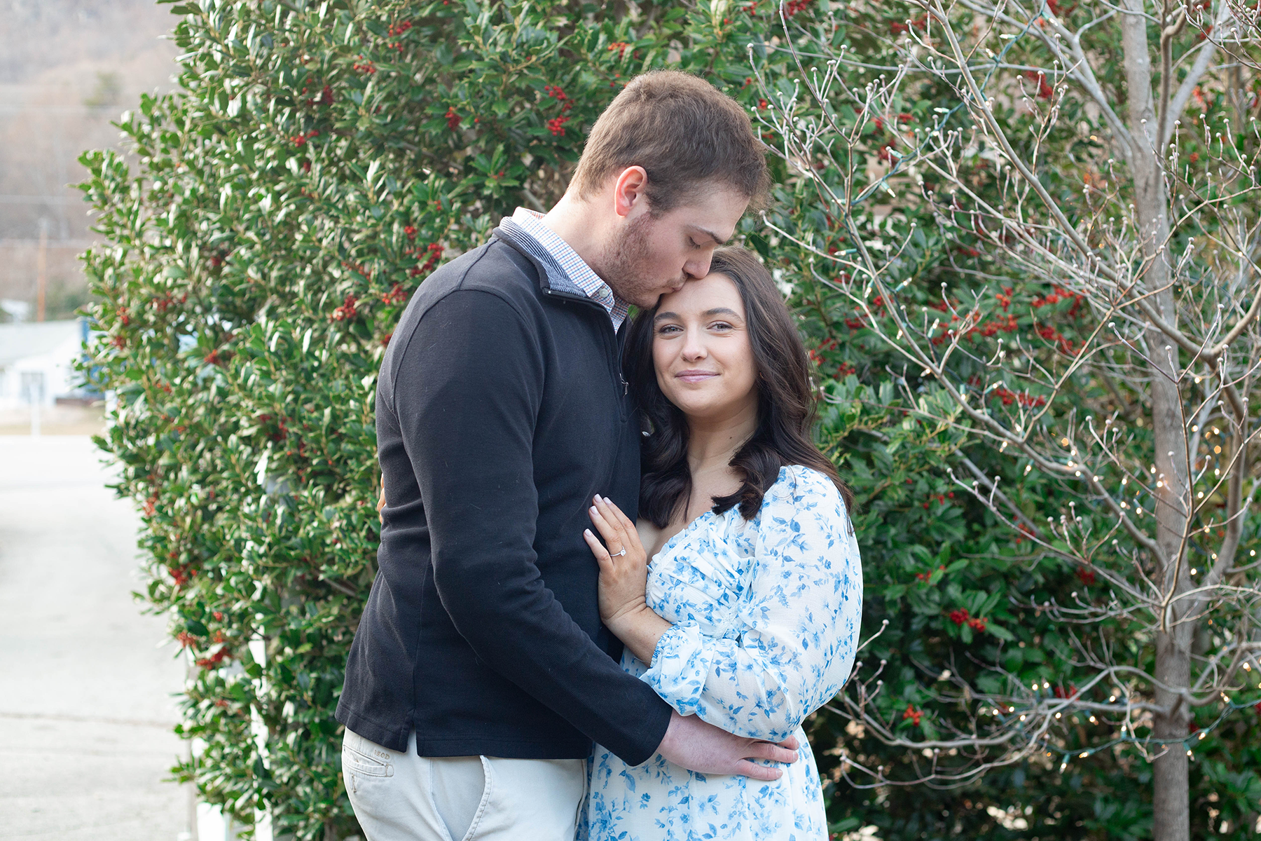 Proposal at Lake Lure Flowering Bridge | Christine Scott Photography