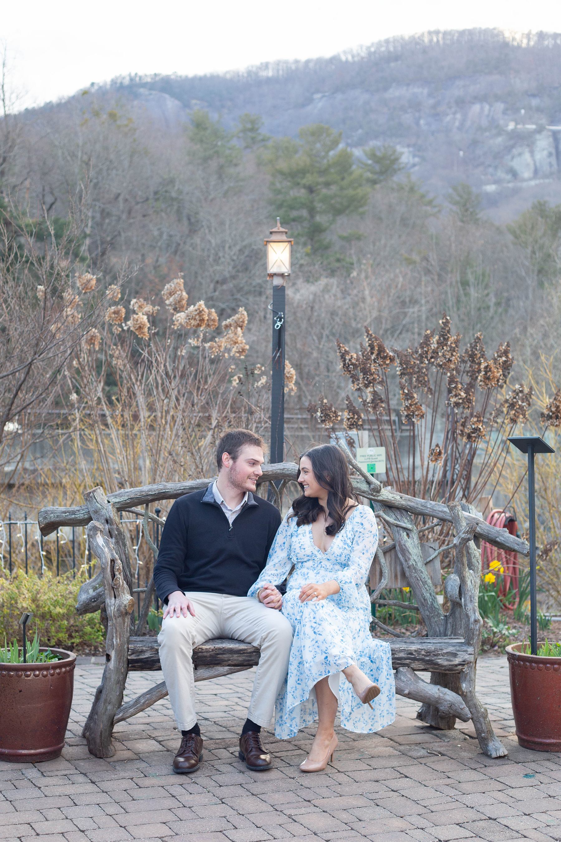 Proposal at Lake Lure Flowering Bridge | Christine Scott Photography