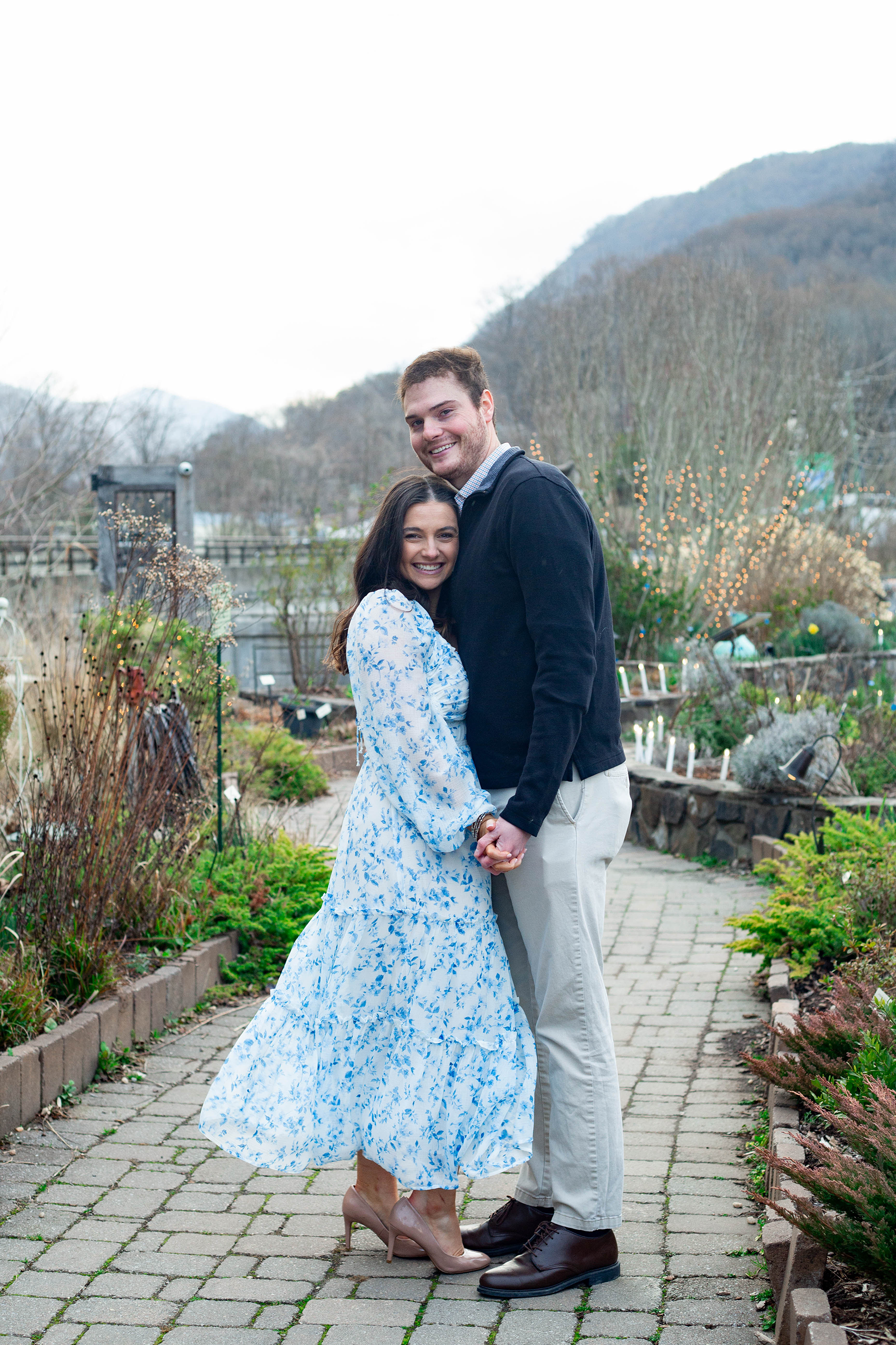 Proposal at Lake Lure Flowering Bridge | Christine Scott Photography