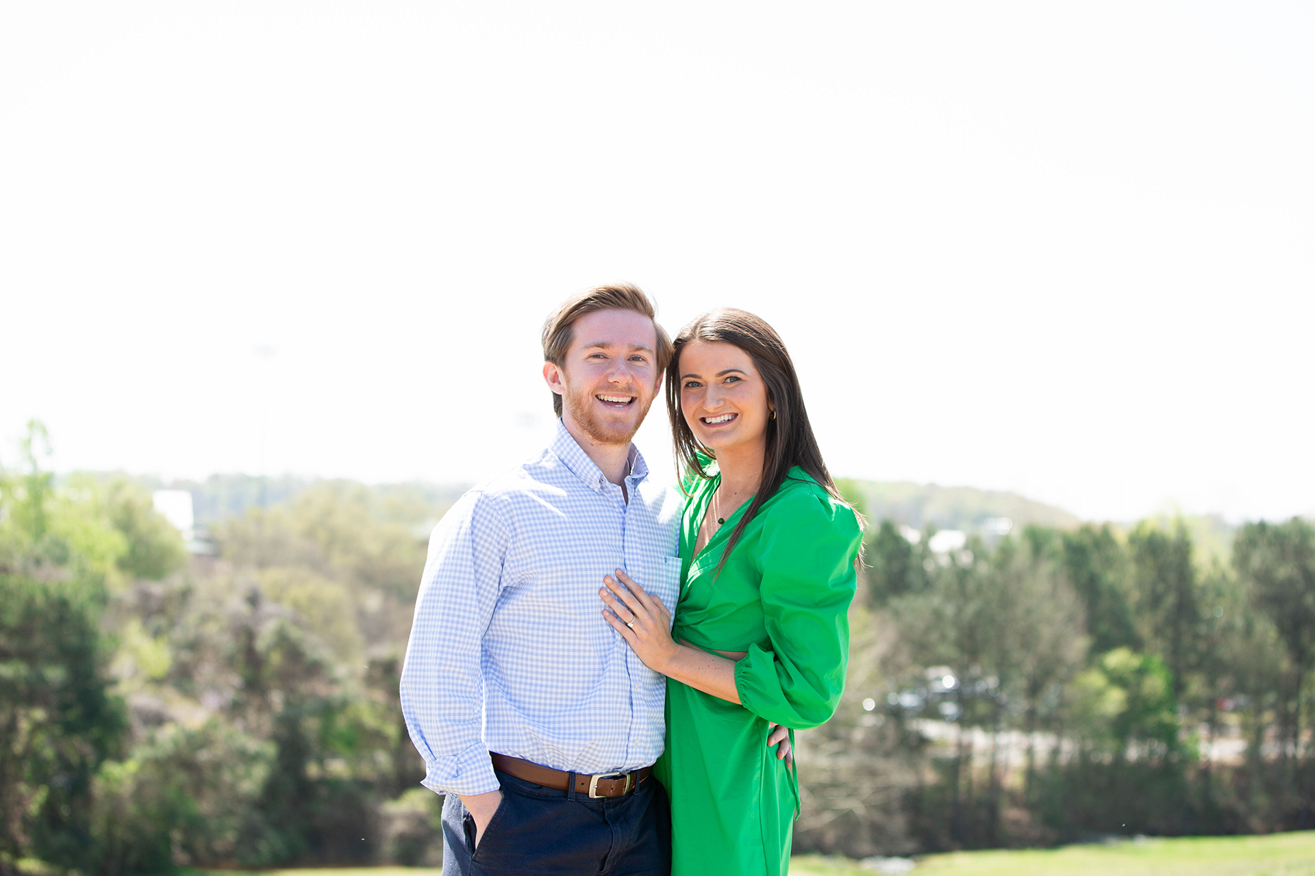 Engagement photos at Clemson University | Christine Scott Photography