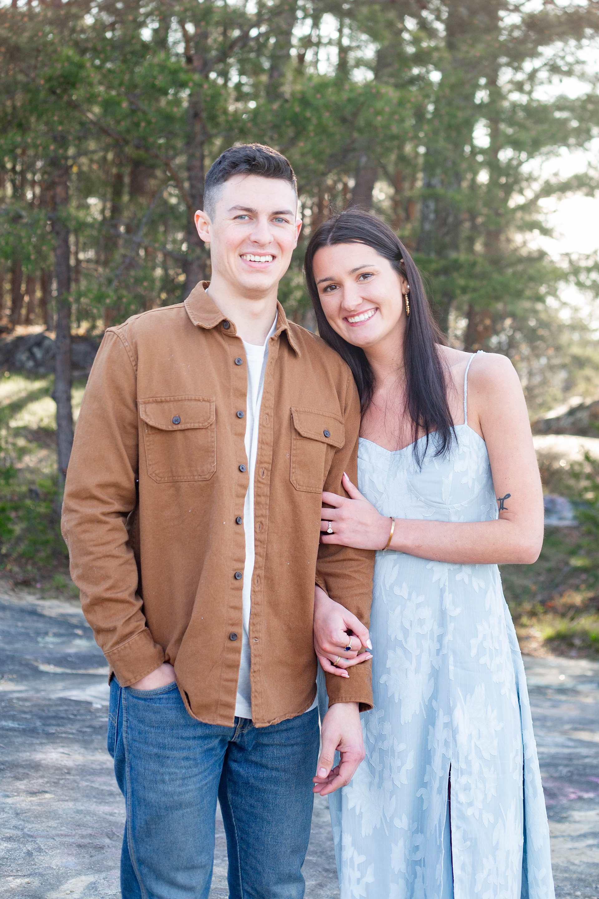 Engagement photos at Bald Rock in South Carolina | Christine Scott Photography