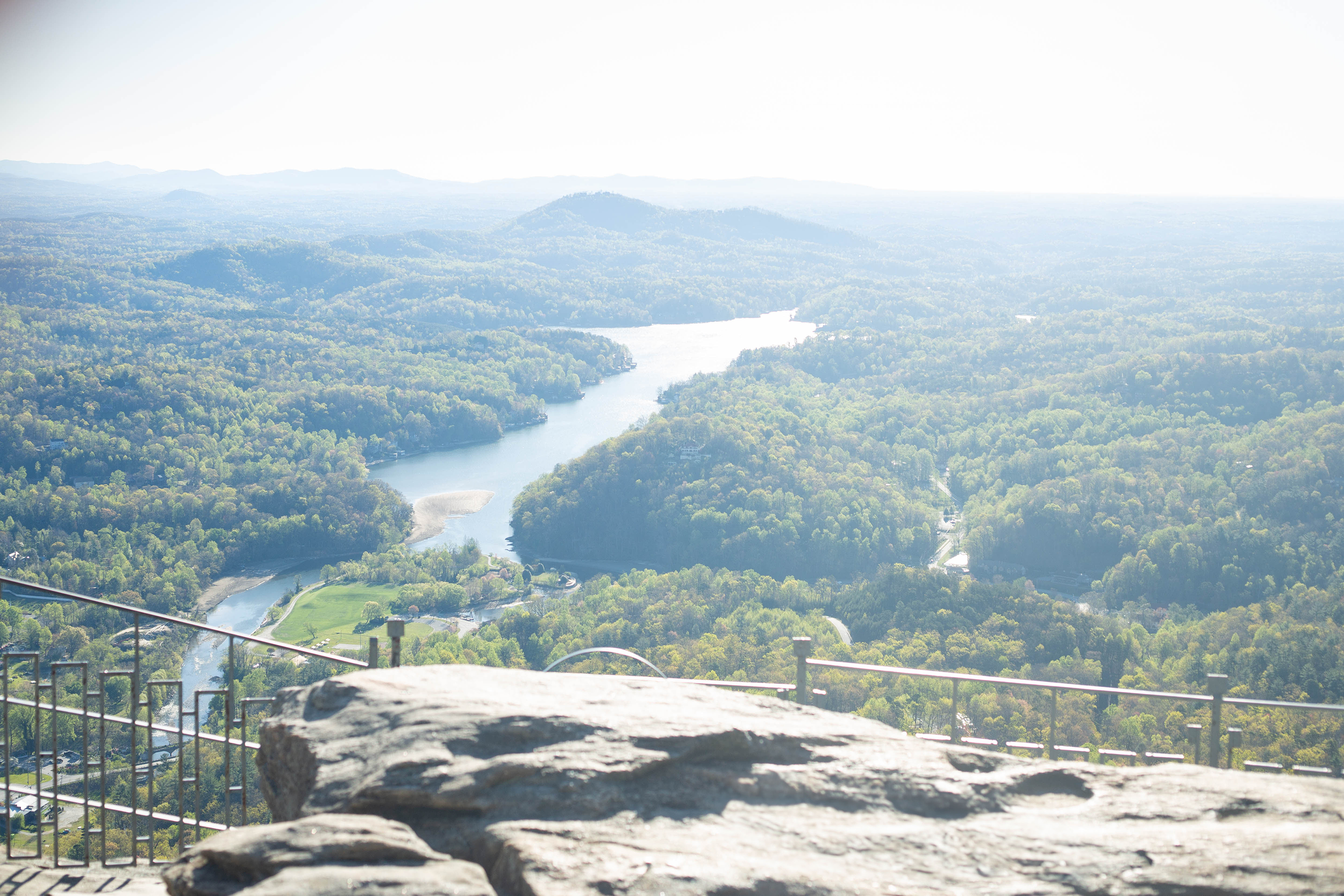 Engagement photos at Chimney Rock State Park | Christine Scott Photography