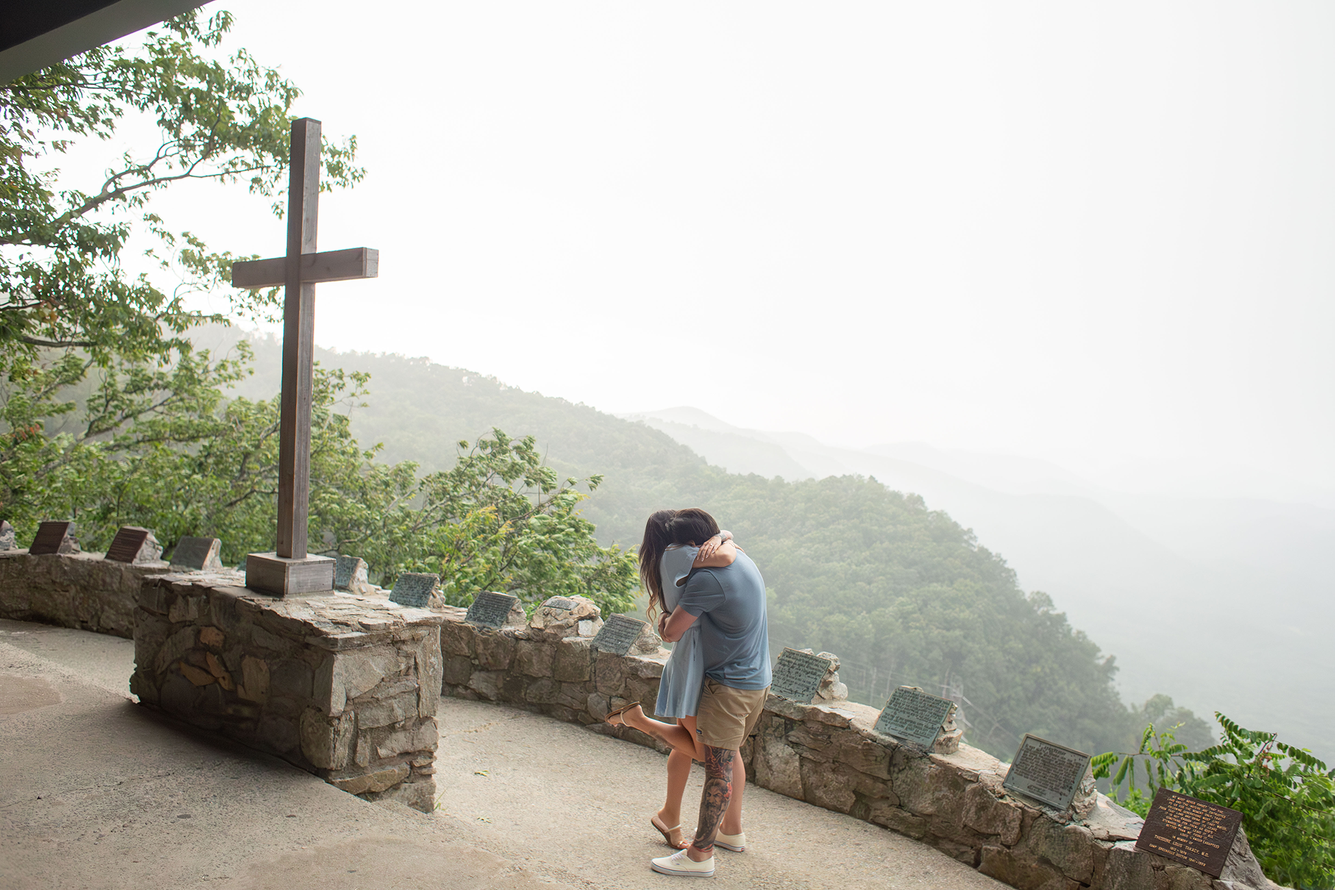Mountain engagement photos in South Carolina | Christine Scott Photography