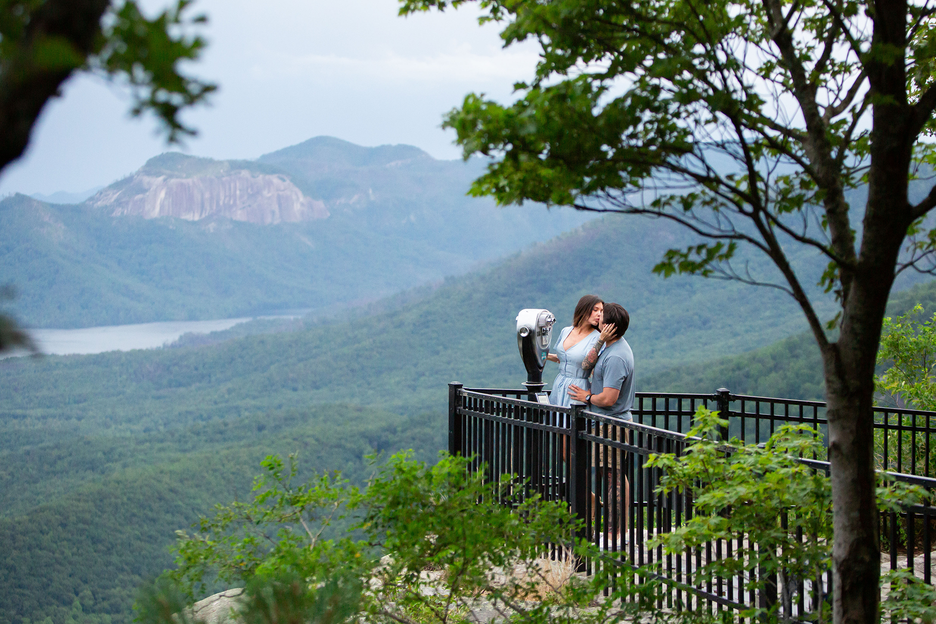 Engagement photos at Caesars Head State Park | Christine Scott Photography