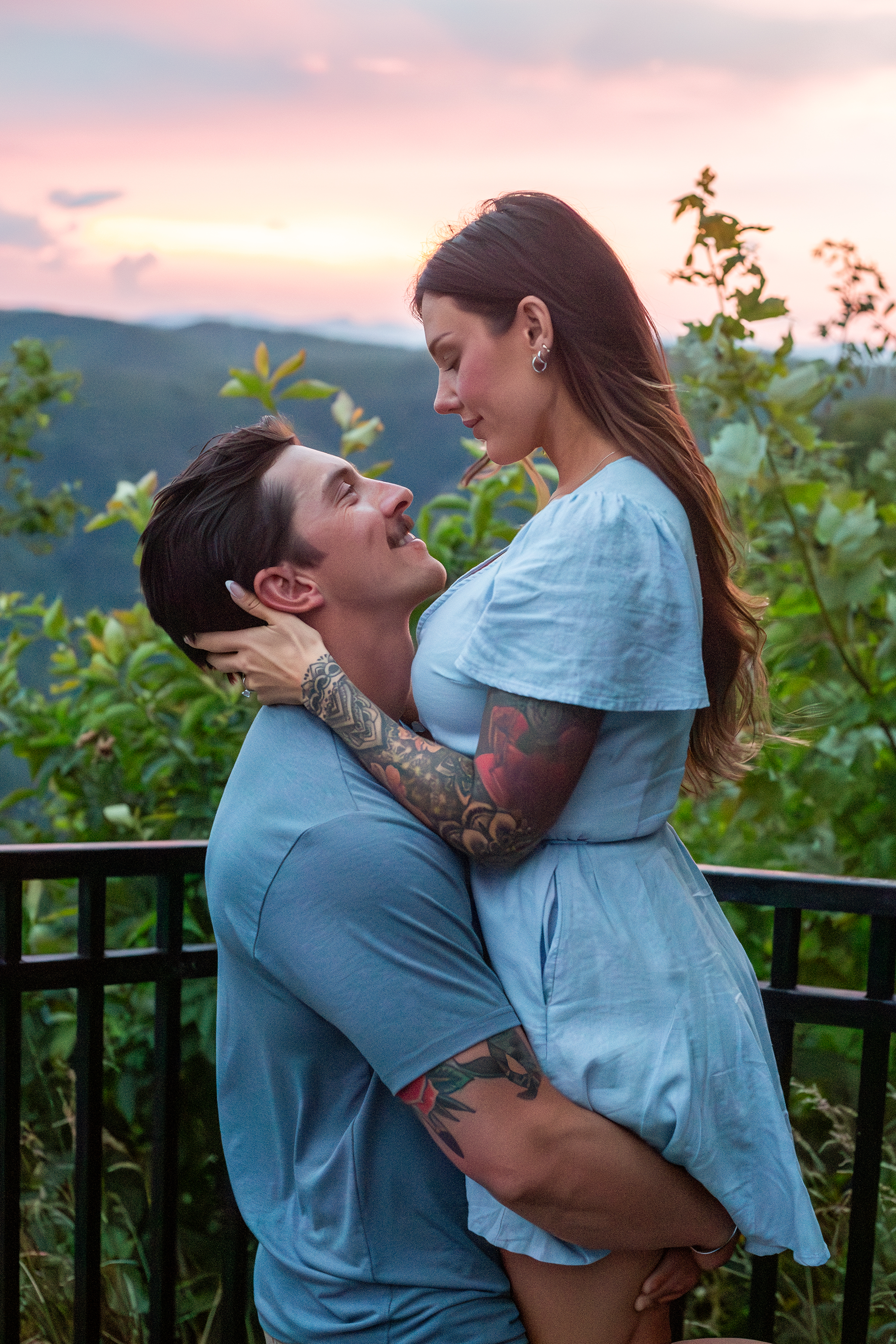 Mountain engagement photos in South Carolina | Christine Scott Photography