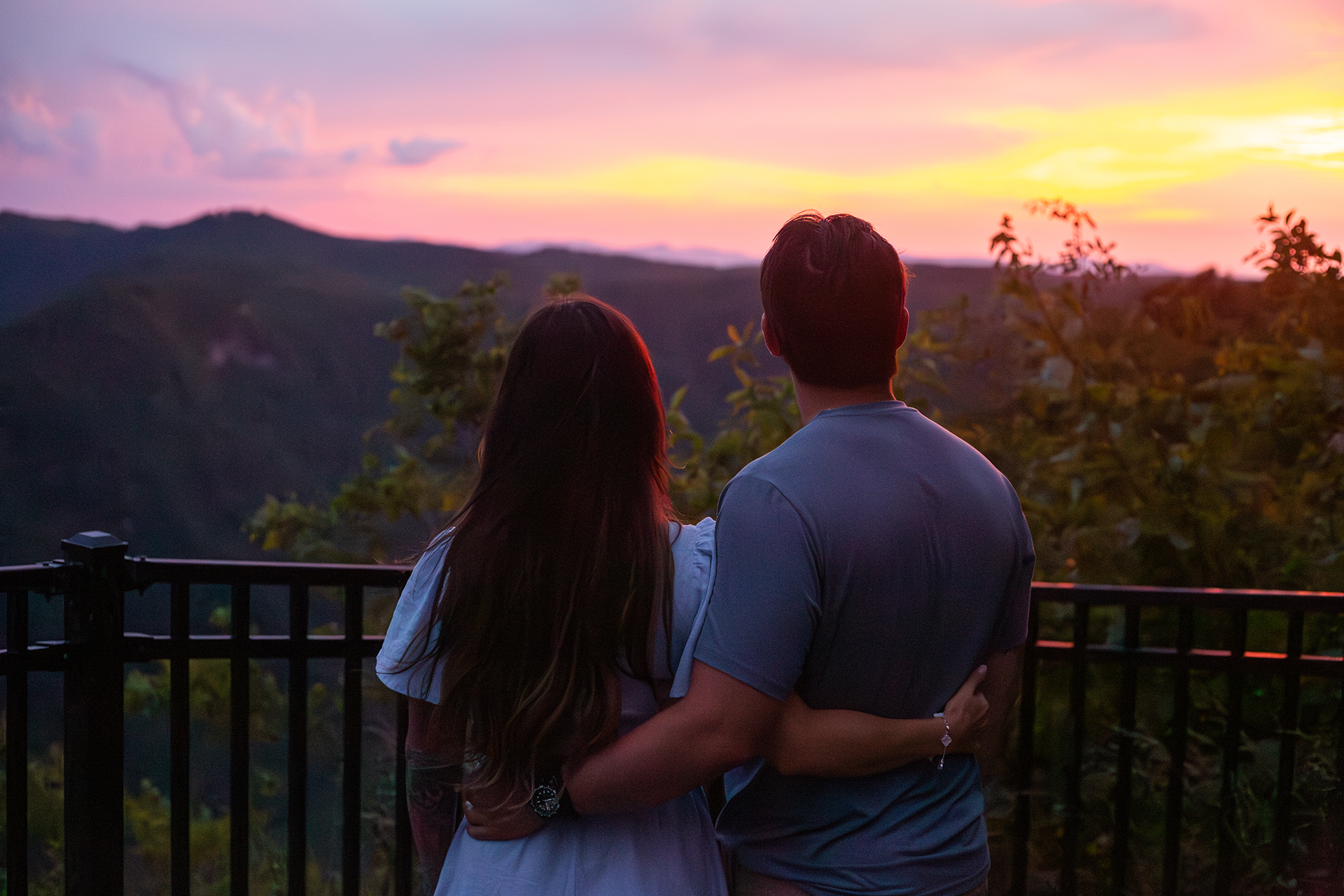 Mountain engagement photos in South Carolina | Christine Scott Photography