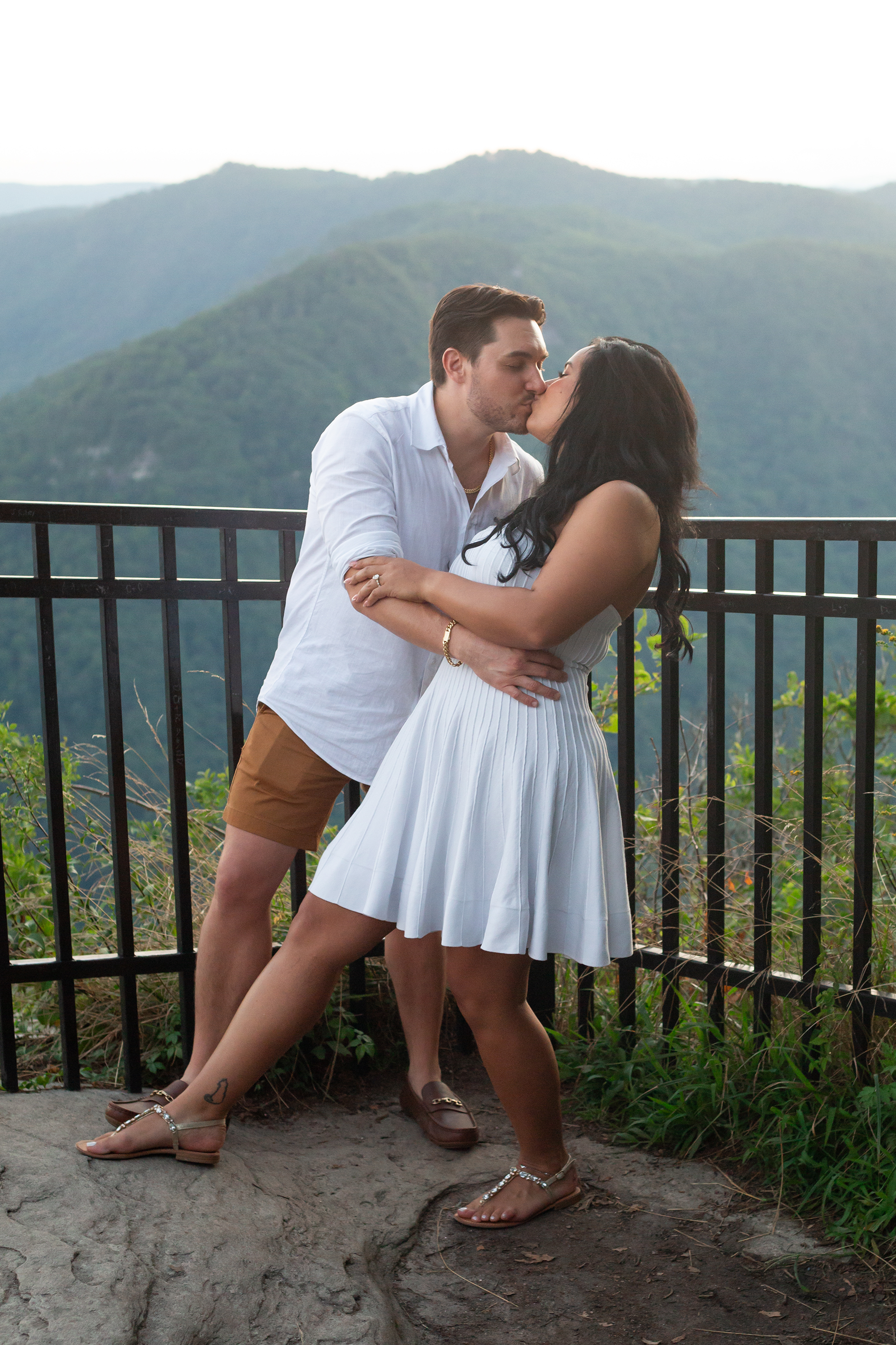 Engagement photos at Caesars Head State Park | Christine Scott Photography
