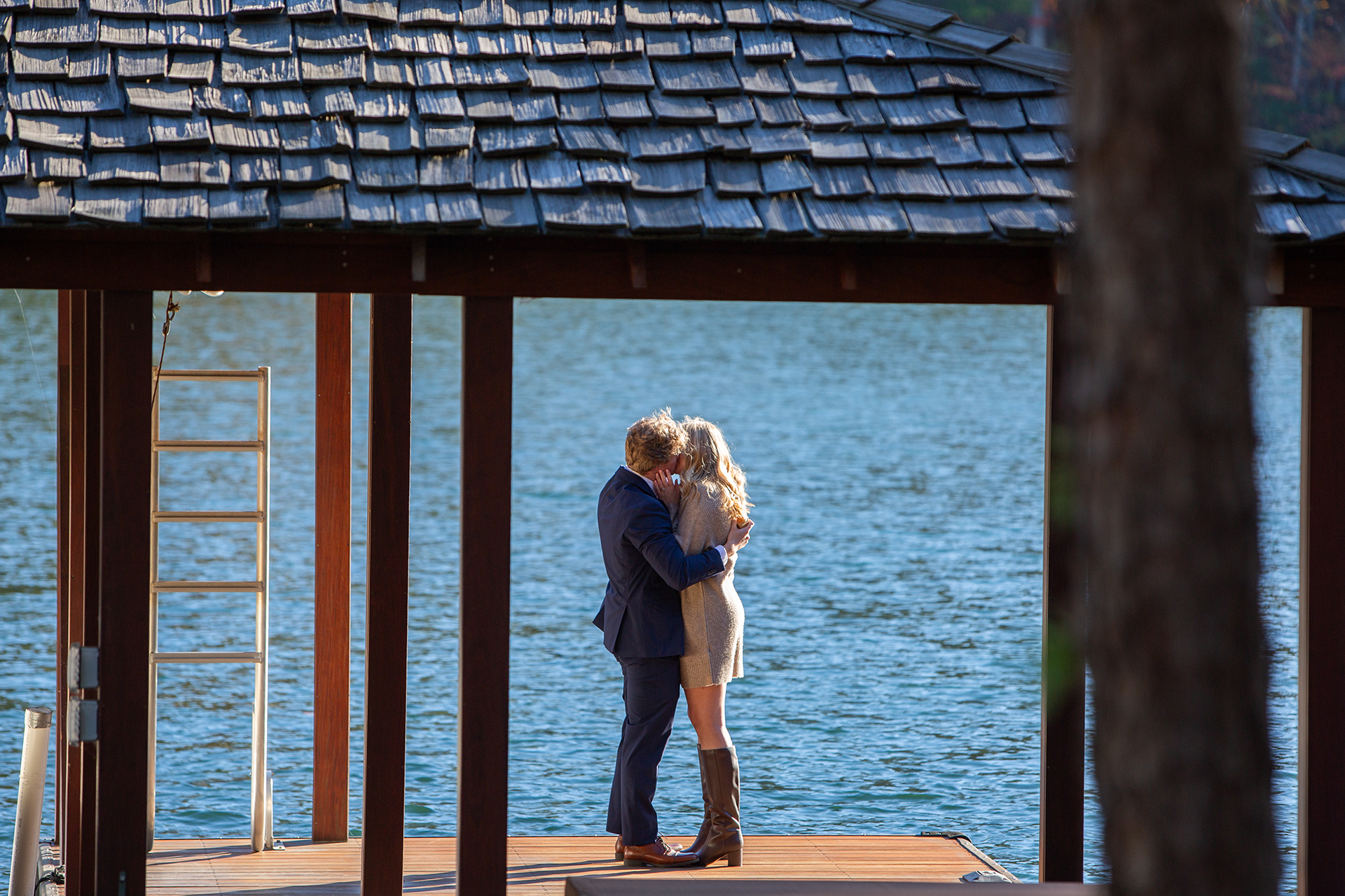 Proposal on Lake Keowee | Christine Scott Photography