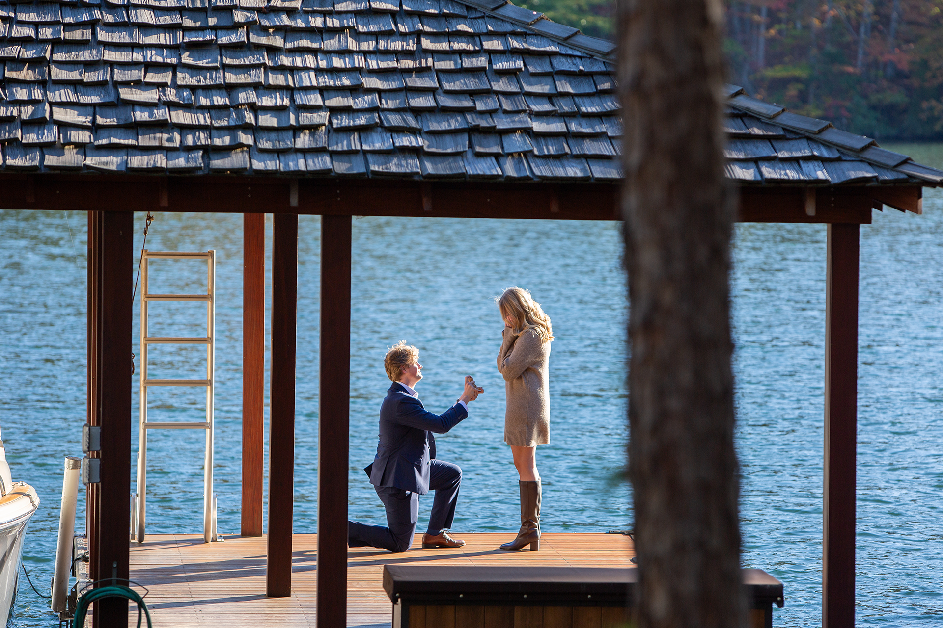 Lake Keowee Engagement Photos | Christine Scott Photography