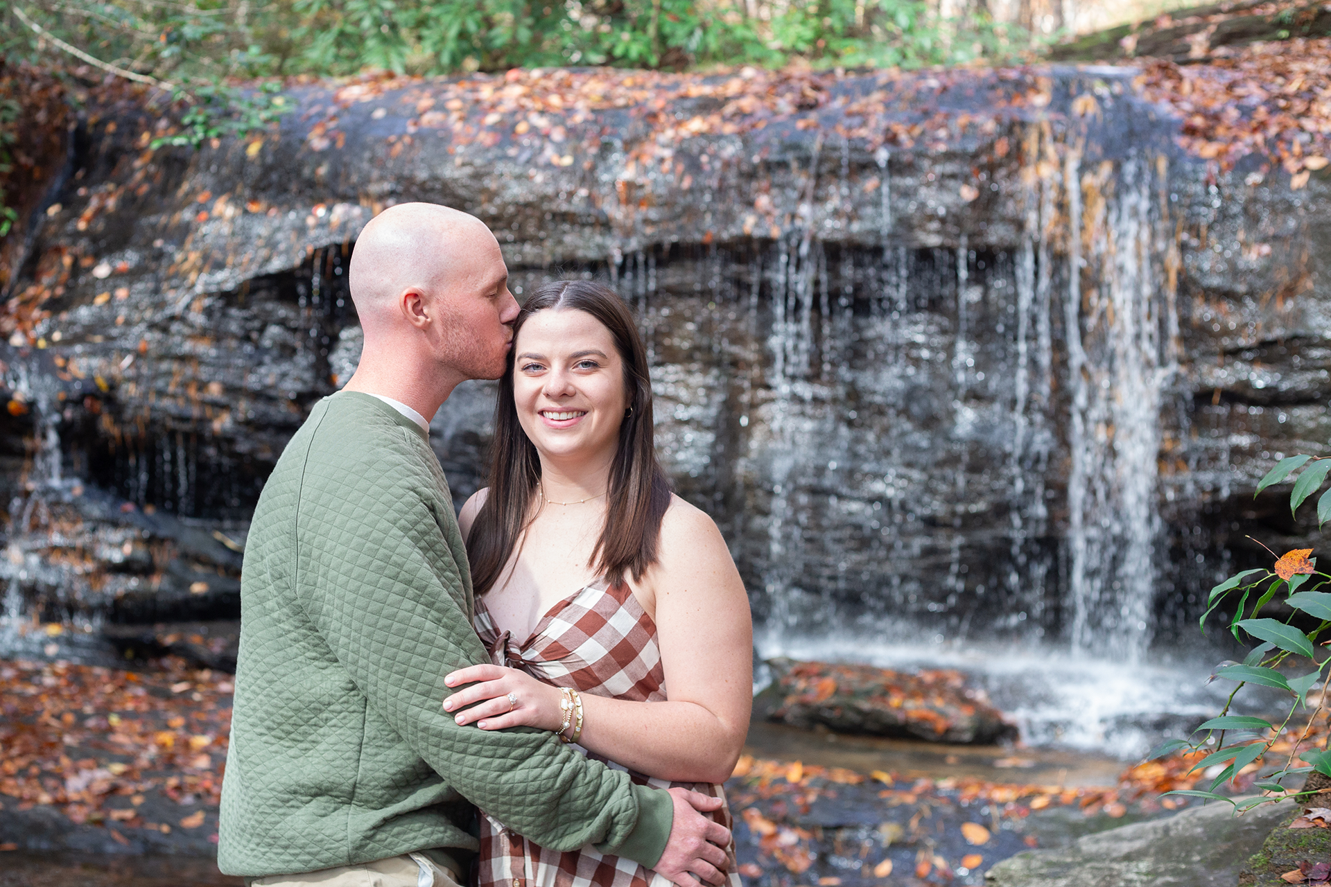 South Carolina Waterfall Engagement Photos | Christine Scott Photography