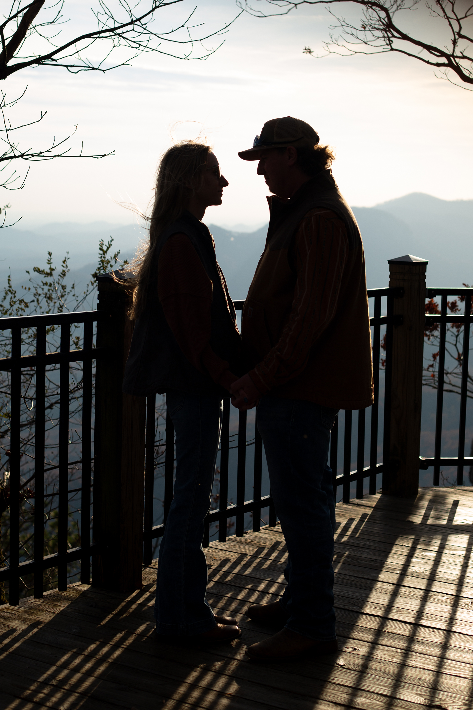 Engagement photos at Caesars Head State Park | Christine Scott Photography