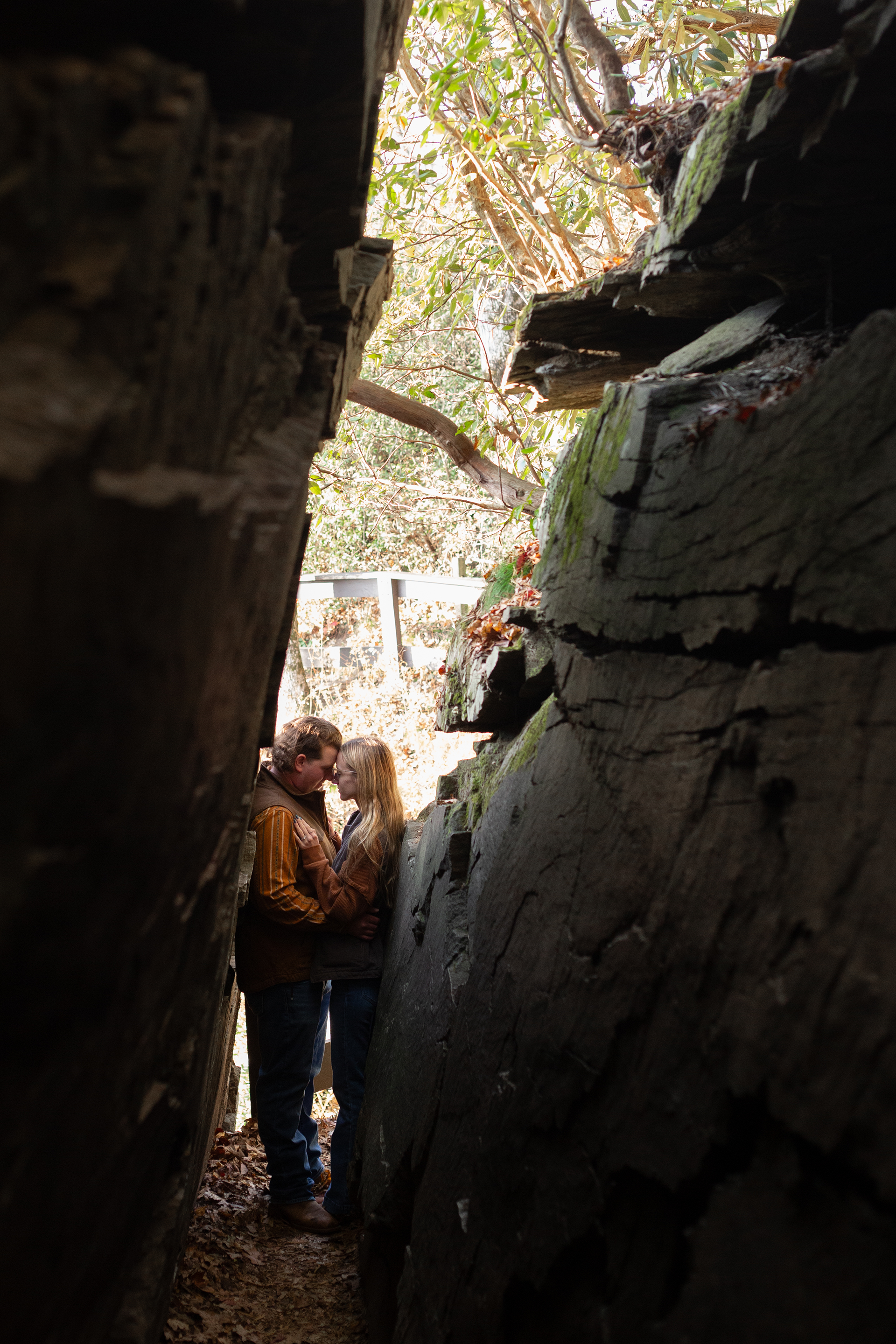 Engagement photos at Caesars Head State Park | Christine Scott Photography