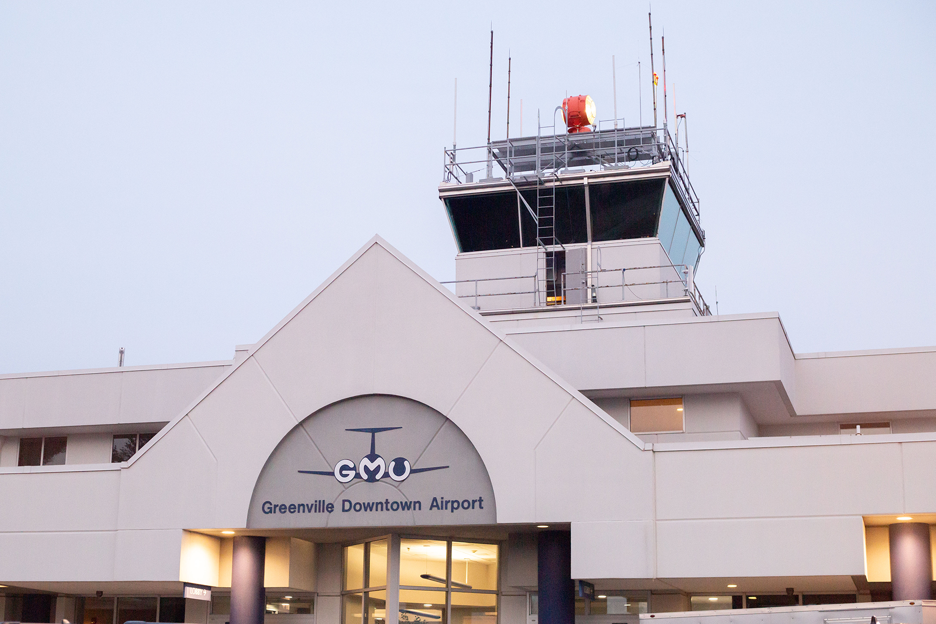 Engagement photos at Greenville Downtown Airport | Christine Scott Photography