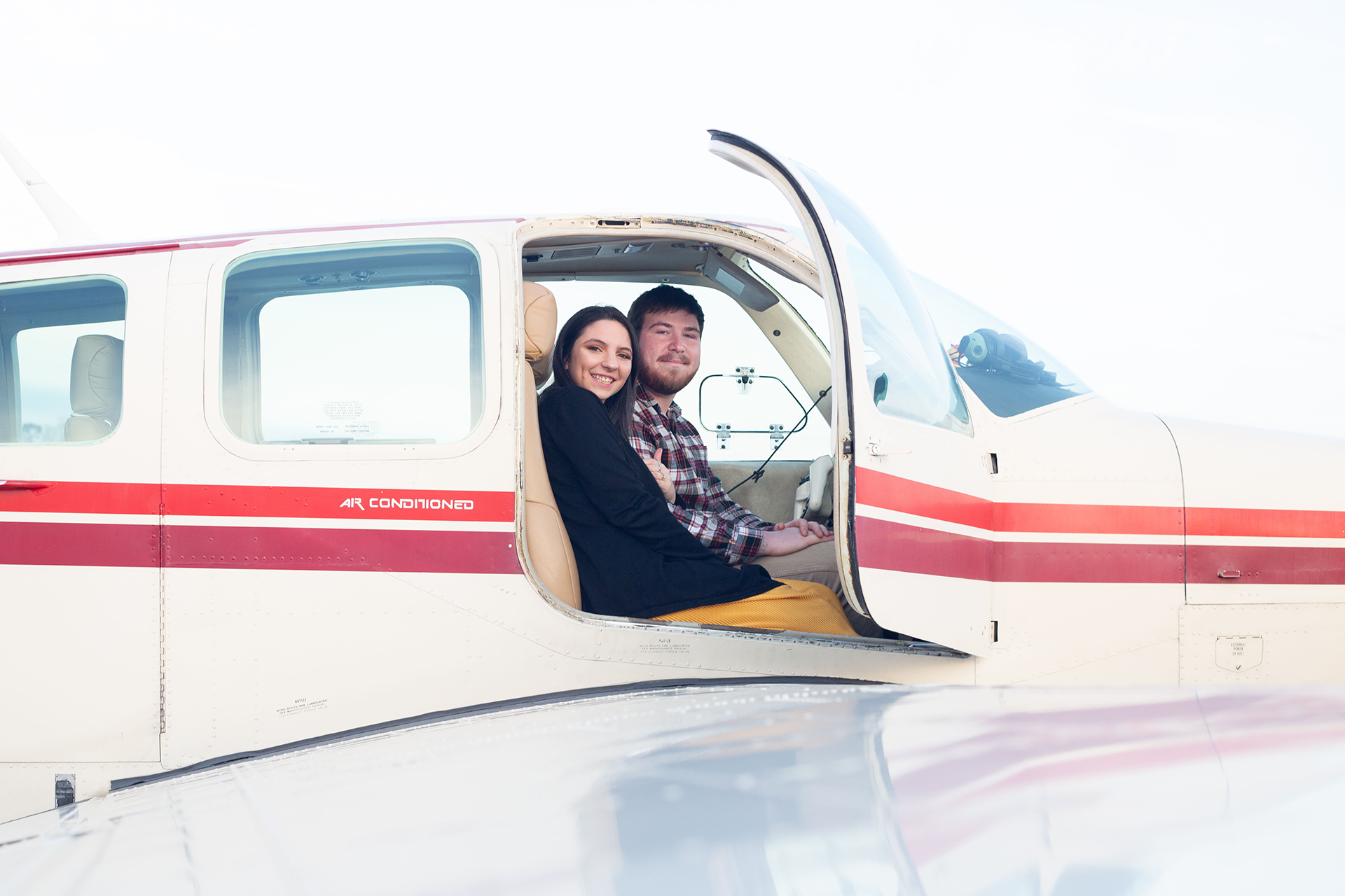 Greenville SC Airport Engagement Photos | Christine Scott Photography