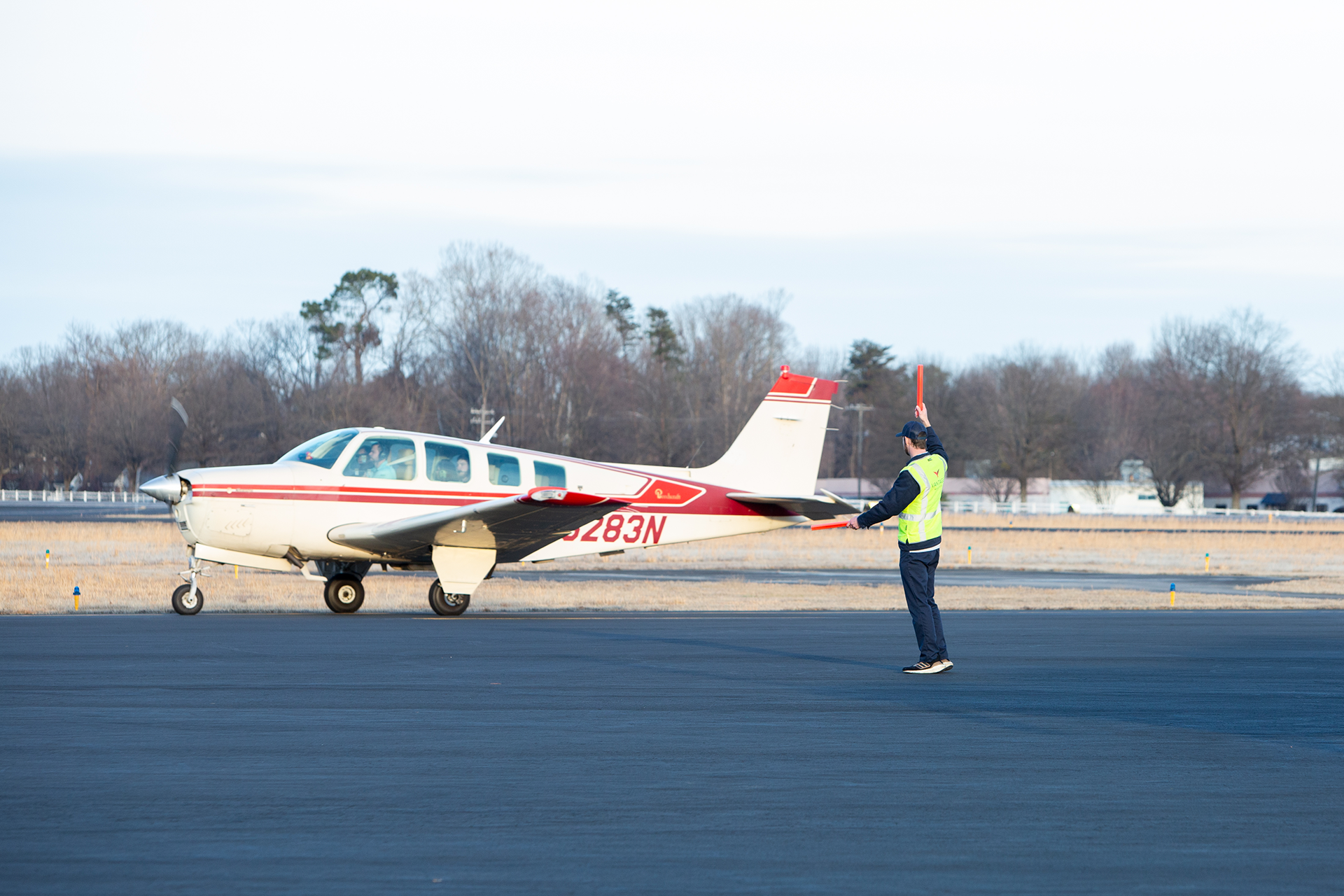 Proposal at Greenville Downtown Airport | Christine Scott Photography