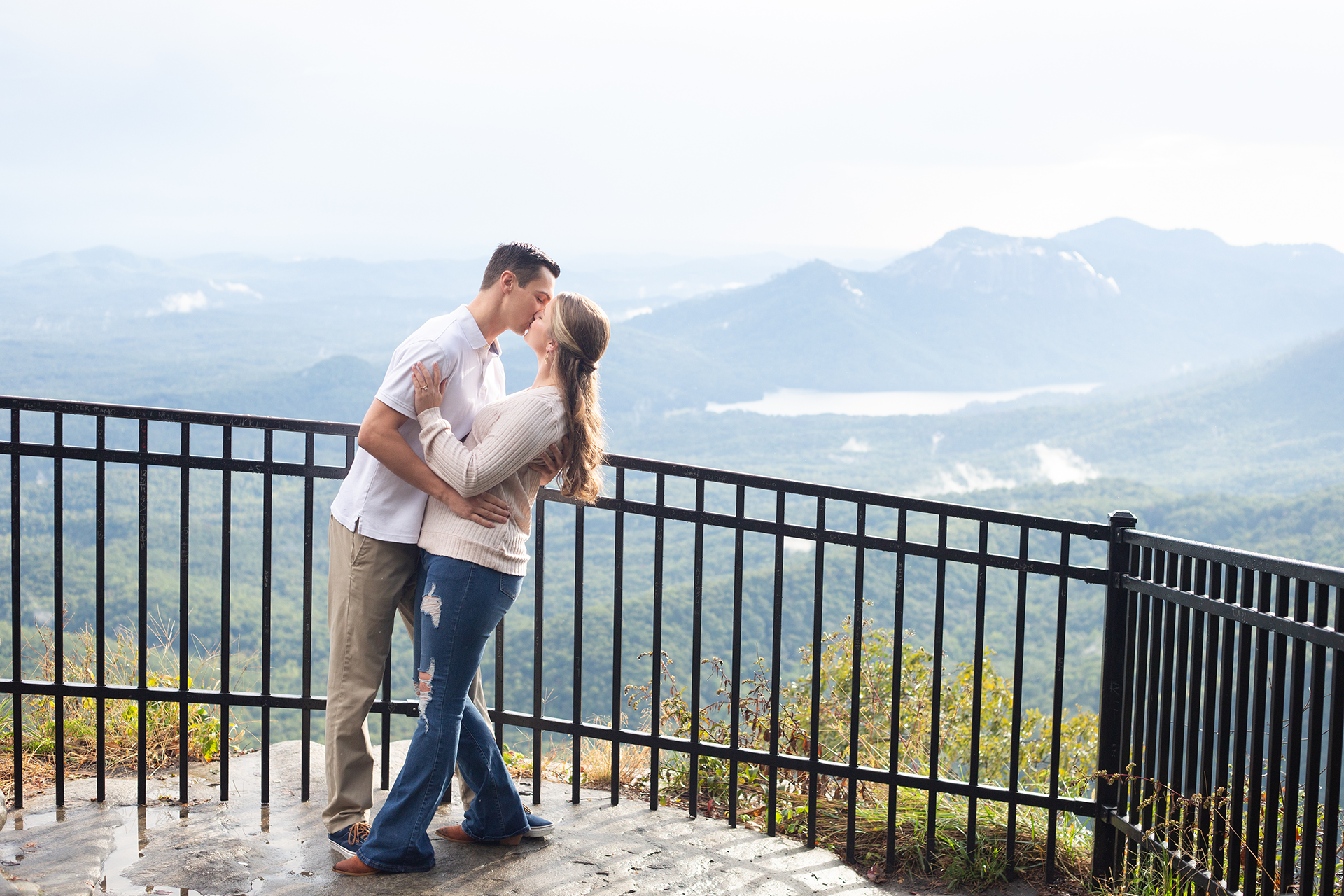 Engagement photos at Caesars Head State Park | Christine Scott Photography
