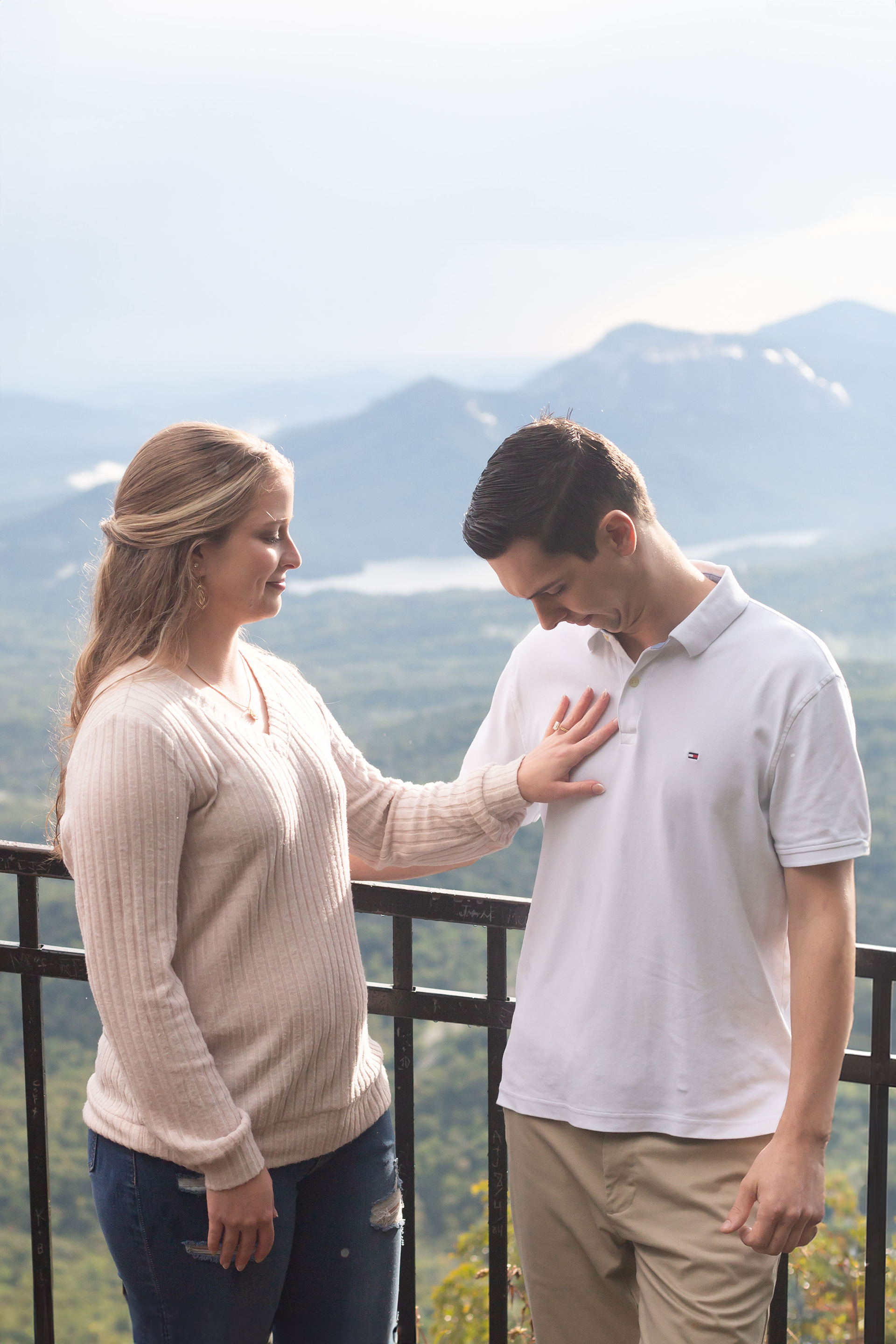 Proposal at Caesars Head State Park | Christine Scott Photography