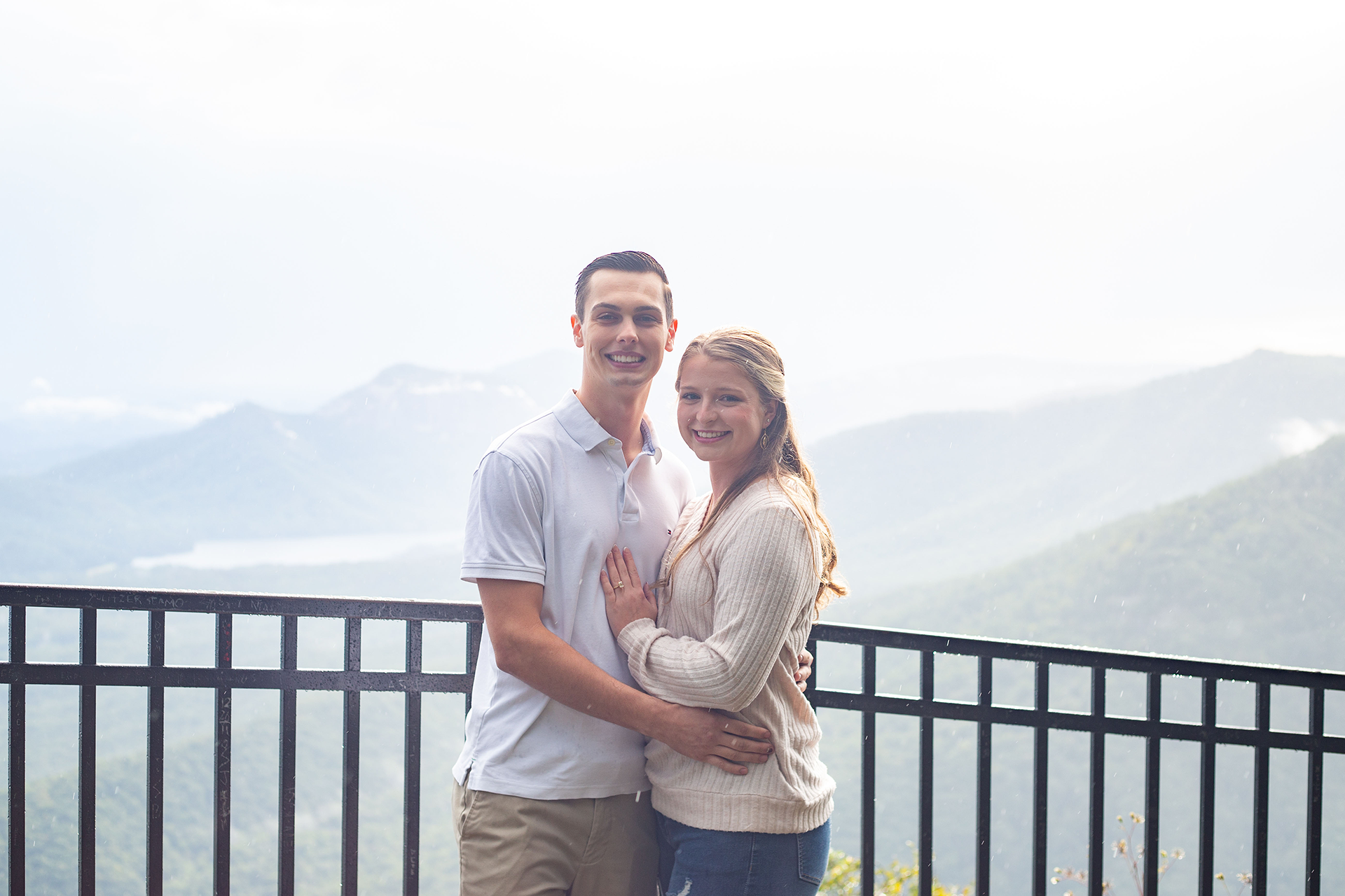 Engagement photos at Caesars Head State Park | Christine Scott Photography