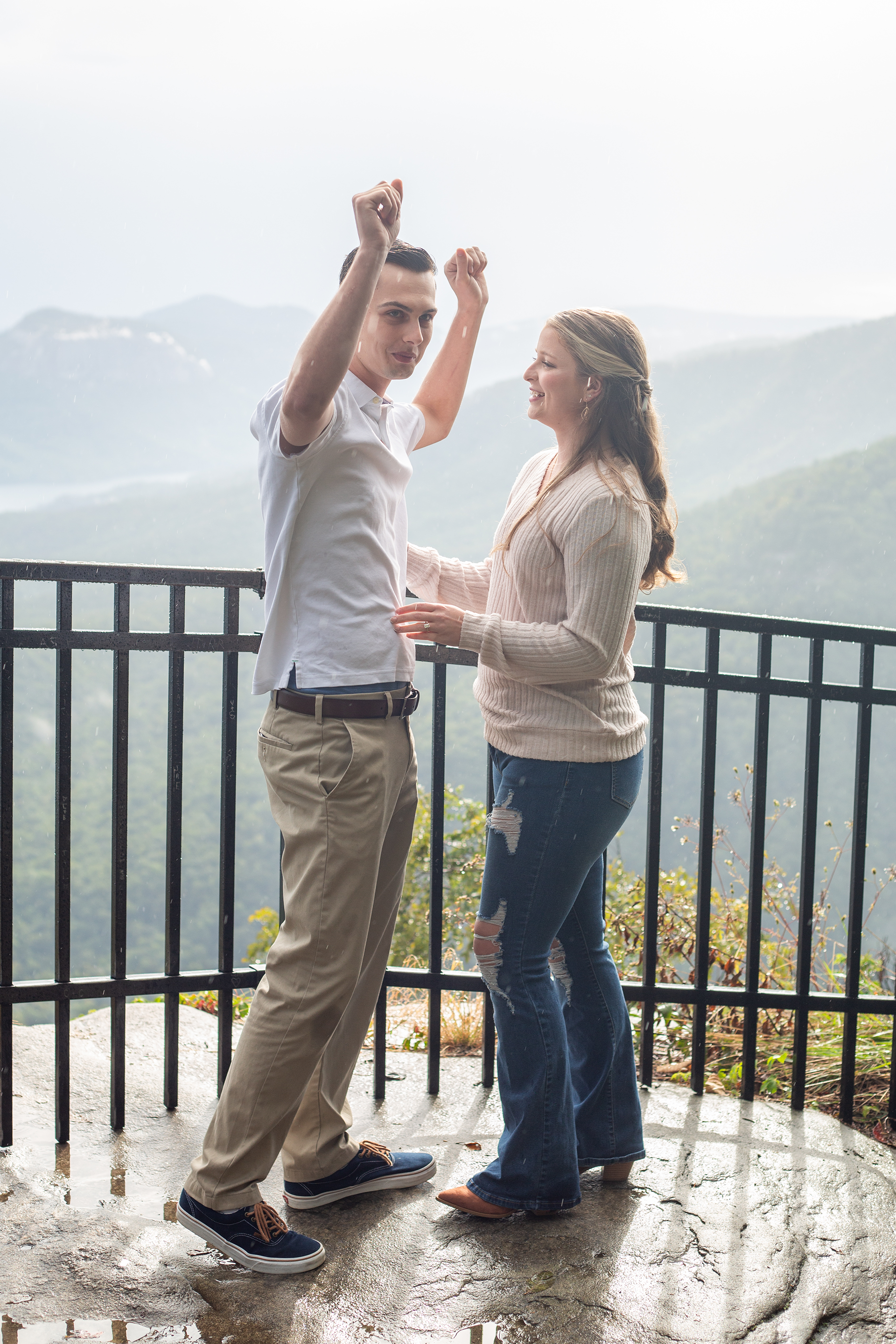 Proposal at Caesars Head State Park | Christine Scott Photography