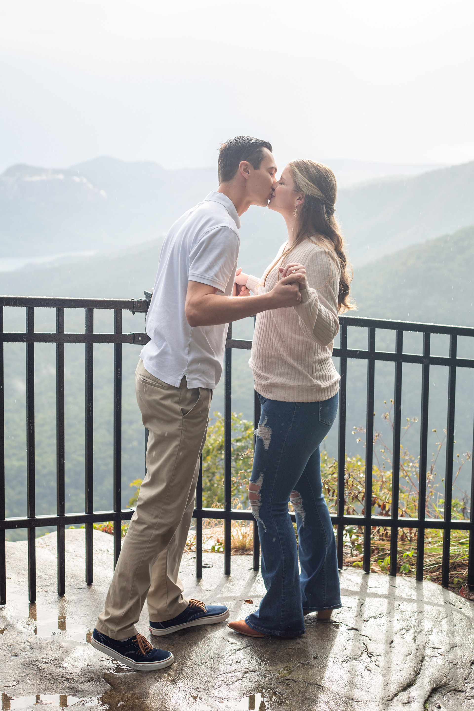 Engagement photos at Caesars Head State Park | Christine Scott Photography
